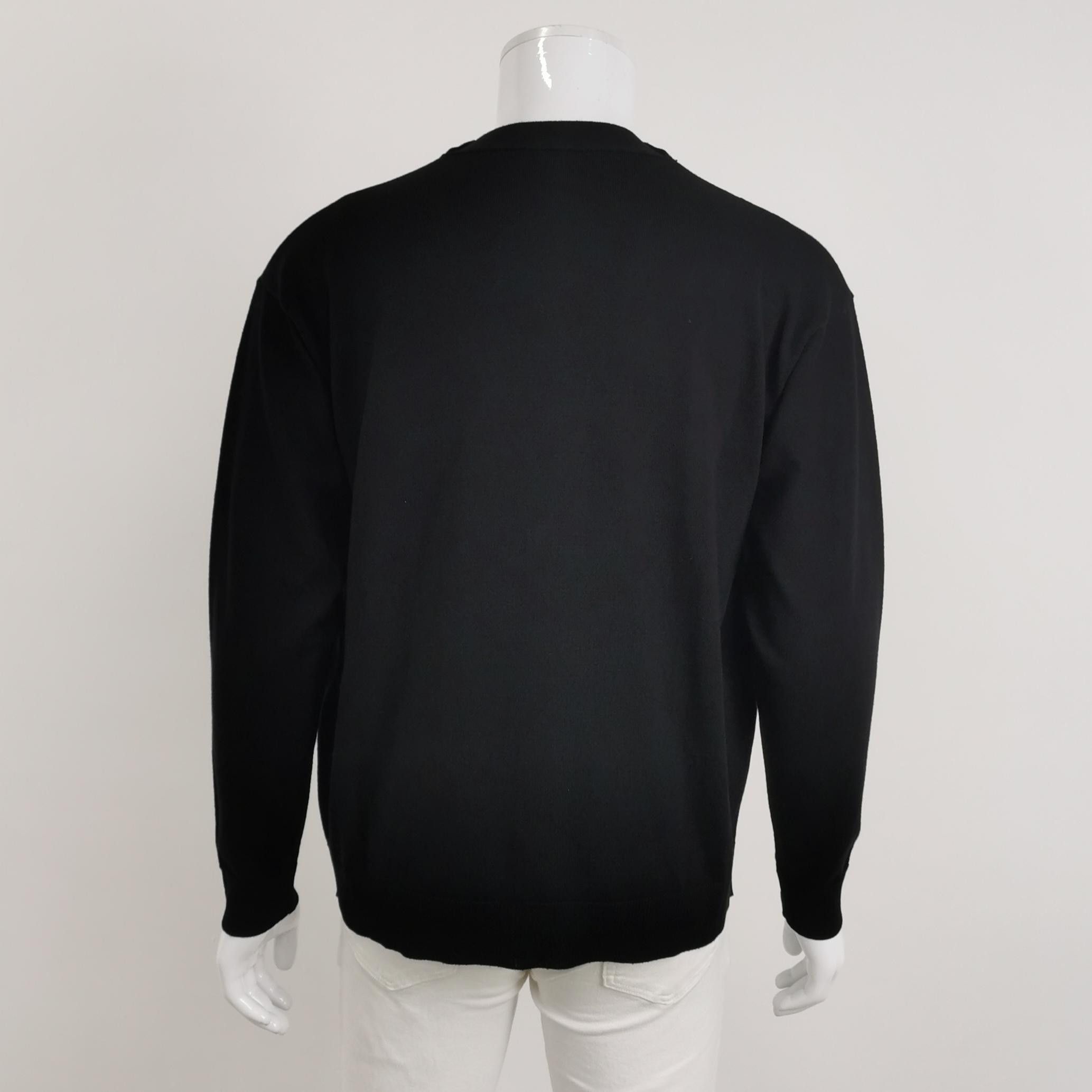 Loewe Loewe Wool Embroidered Logo Cardigan Size M Size US M / EU 48-50 / 2 - 2 Thumbnail