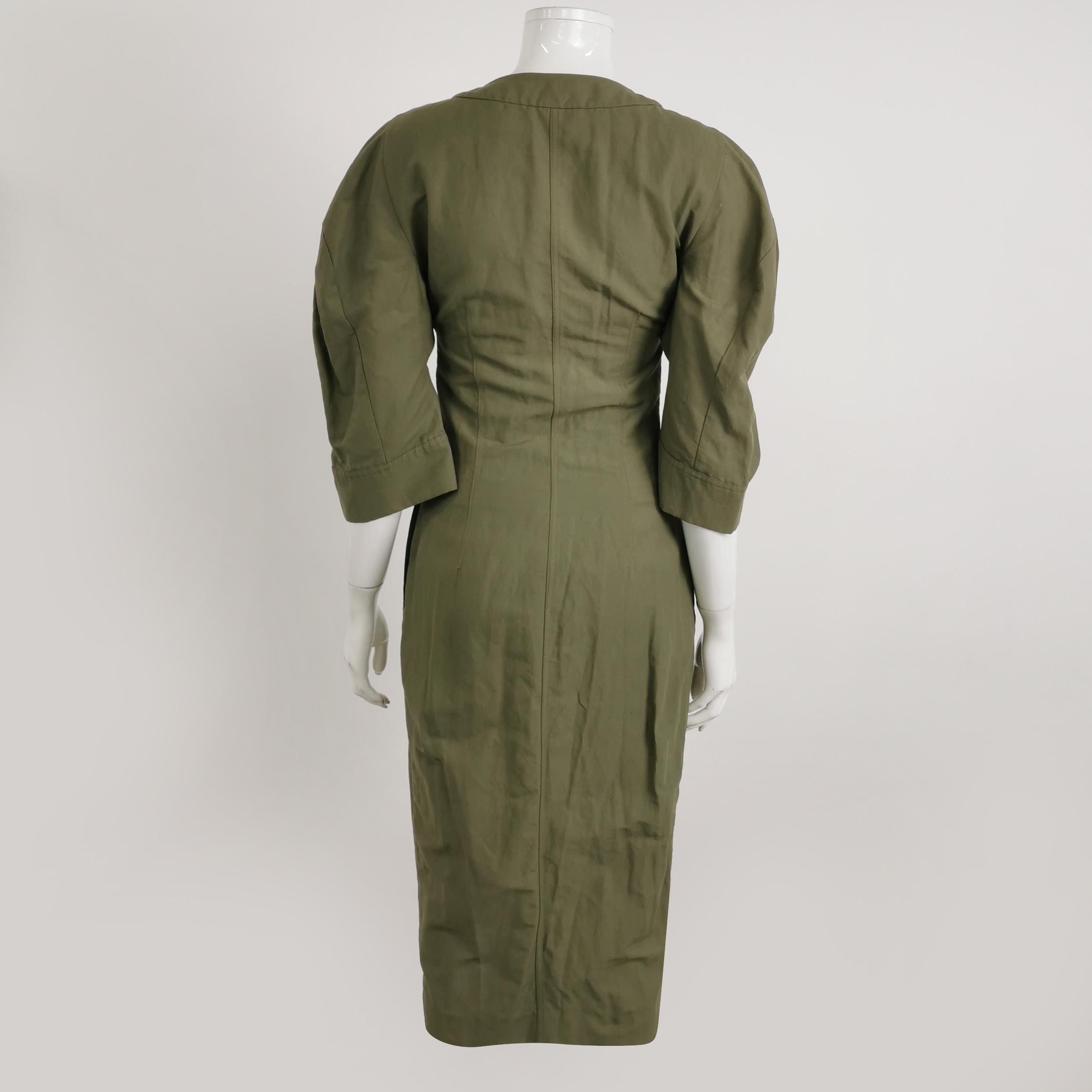 Stella McCartney Stella McCartney Cotton Linen Button Midi Dress 36 Size XS / US 0-2 / IT 36-38 - 2 Thumbnail