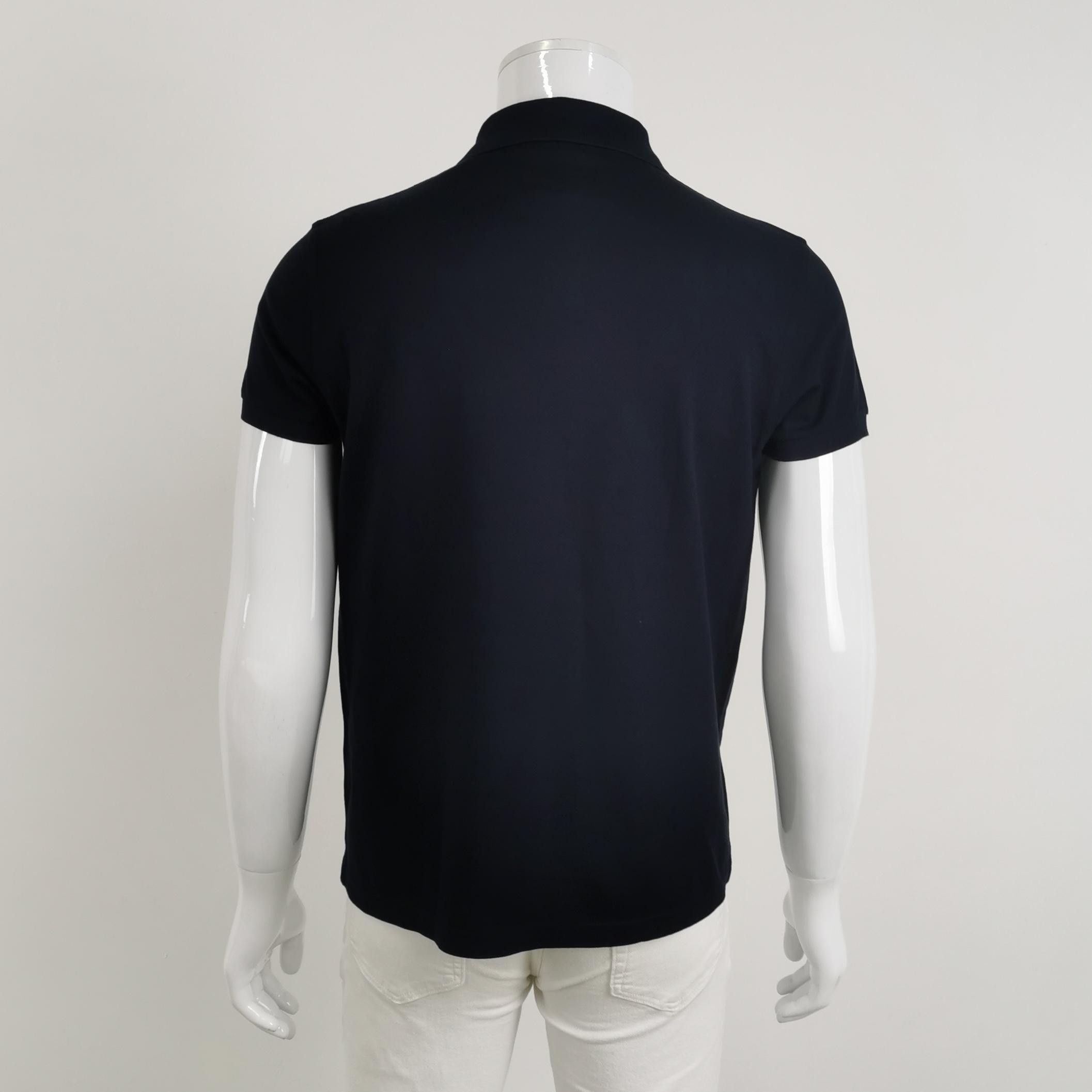 Saint Laurent Paris Saint Laurent Navy Pique Polo Shirt US S Size US S / EU 44-46 / 1 - 2 Thumbnail