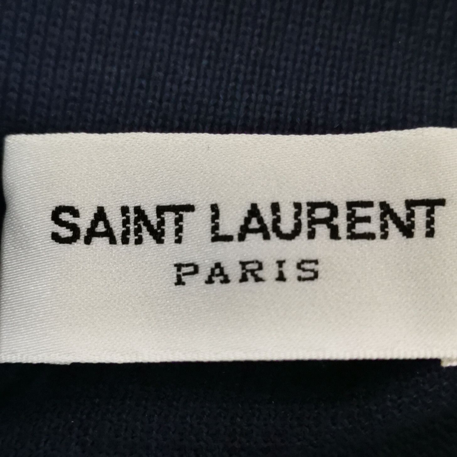 Saint Laurent Paris Saint Laurent Navy Pique Polo Shirt US S Size US S / EU 44-46 / 1 - 6 Thumbnail