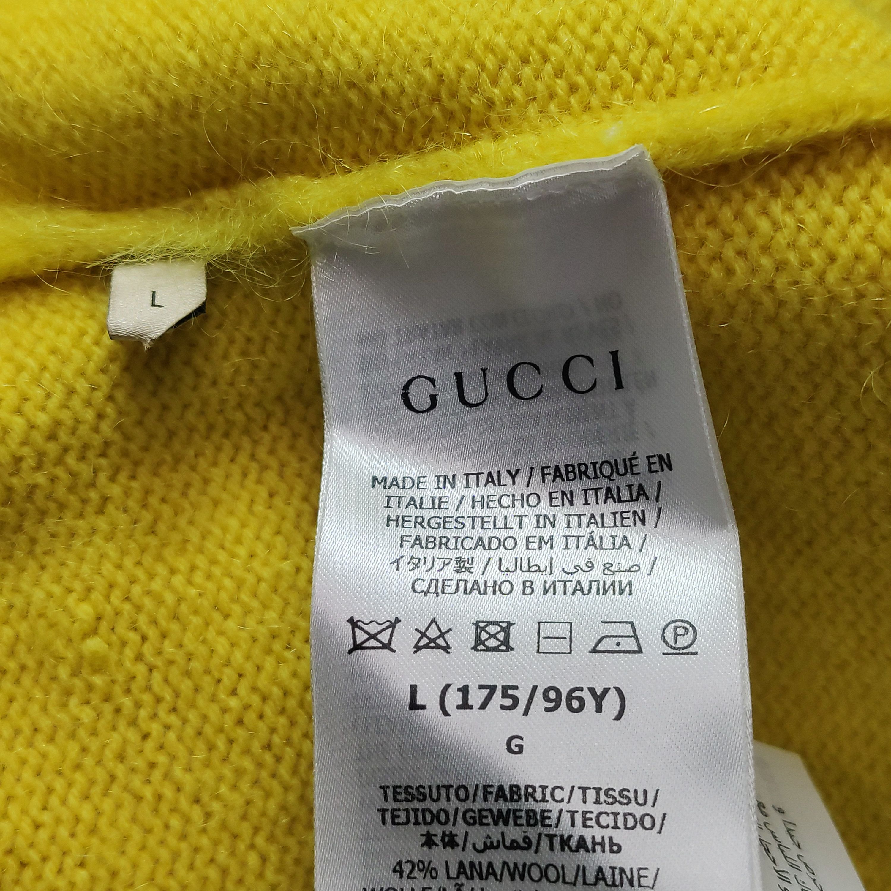 Gucci Gucci Mohair Blend Polo Sweater Size L Size L / US 10 / IT 46 - 7 Thumbnail