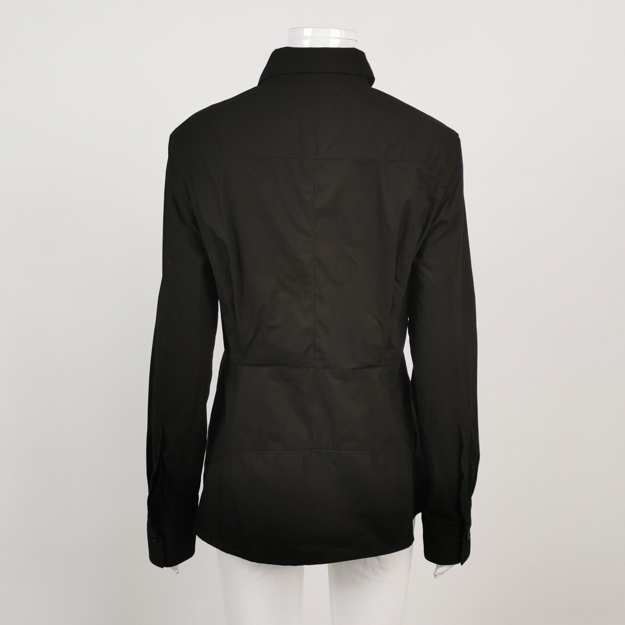 Givenchy Givenchy Black Cotton Button Up Shirt Size 40 Size US M / EU 48-50 / 2 - 2 Thumbnail