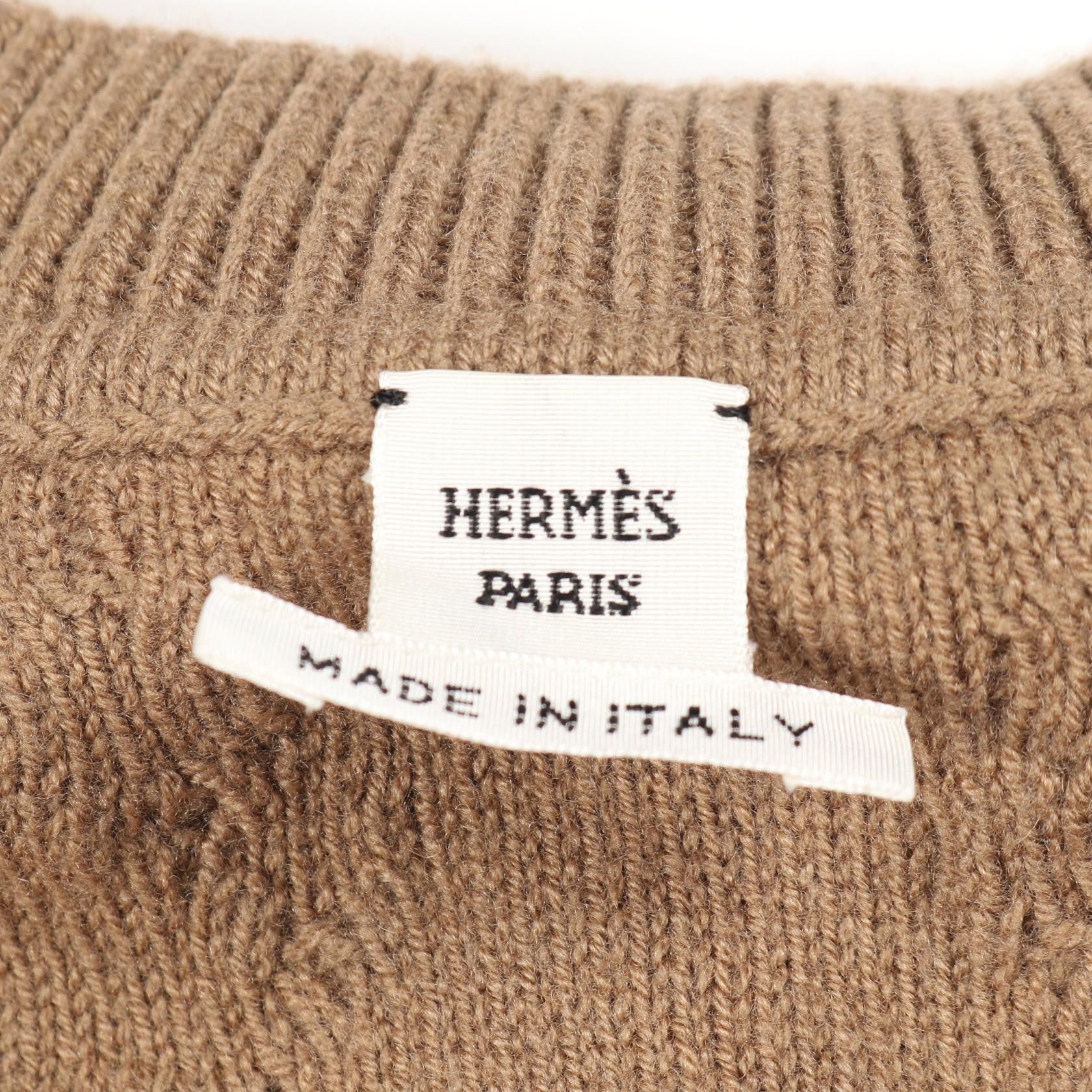 Hermes Hermes Hermes Chaine d Ancre Wool Cashmere Dress Textile Dresses DUTY FREE for USA Size ONE SIZE - 3 Thumbnail