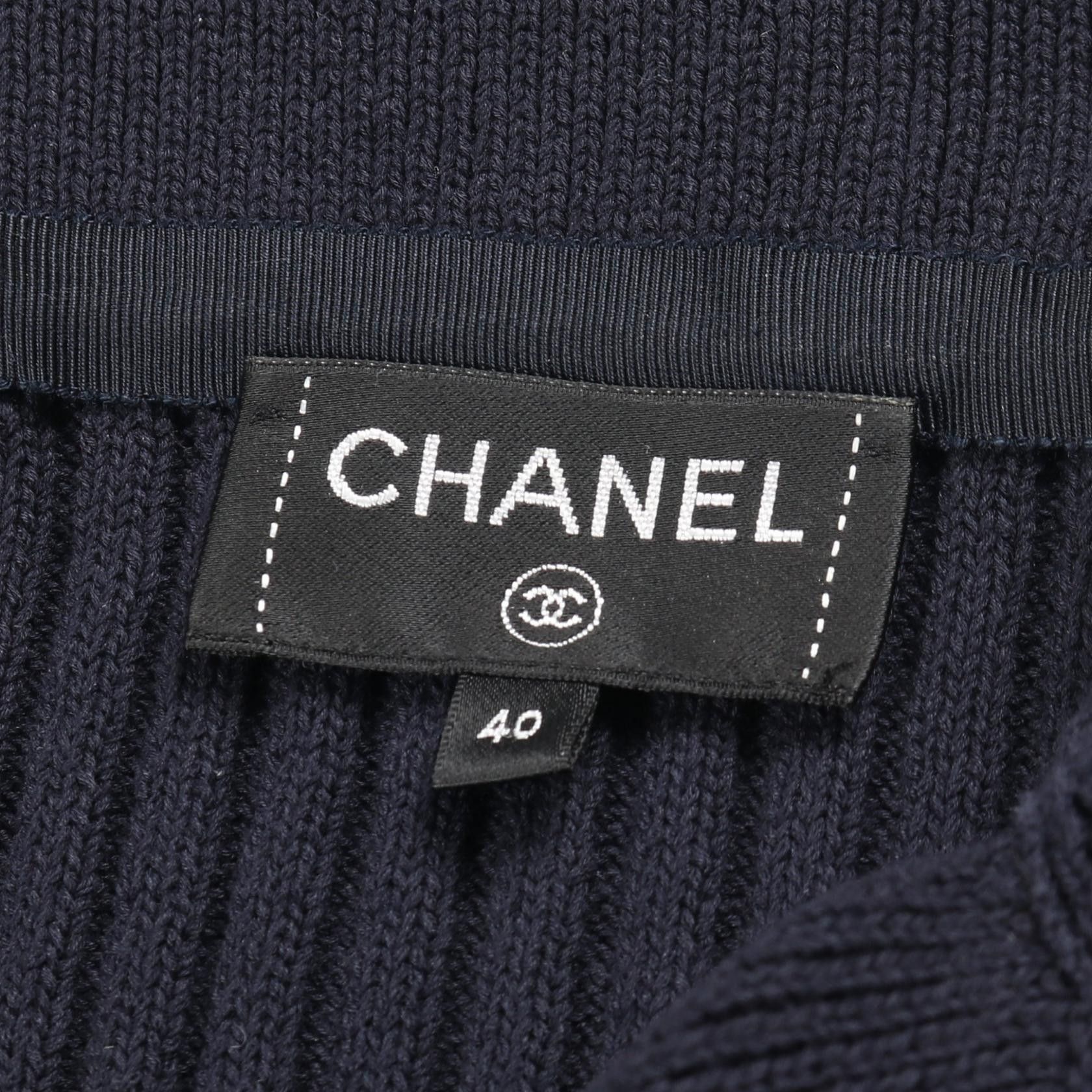 Chanel Chanel Chanel Coco Mark Button Cotton Cardigan Textile Tops DUTY FREE for USA Size ONE SIZE - 3 Thumbnail