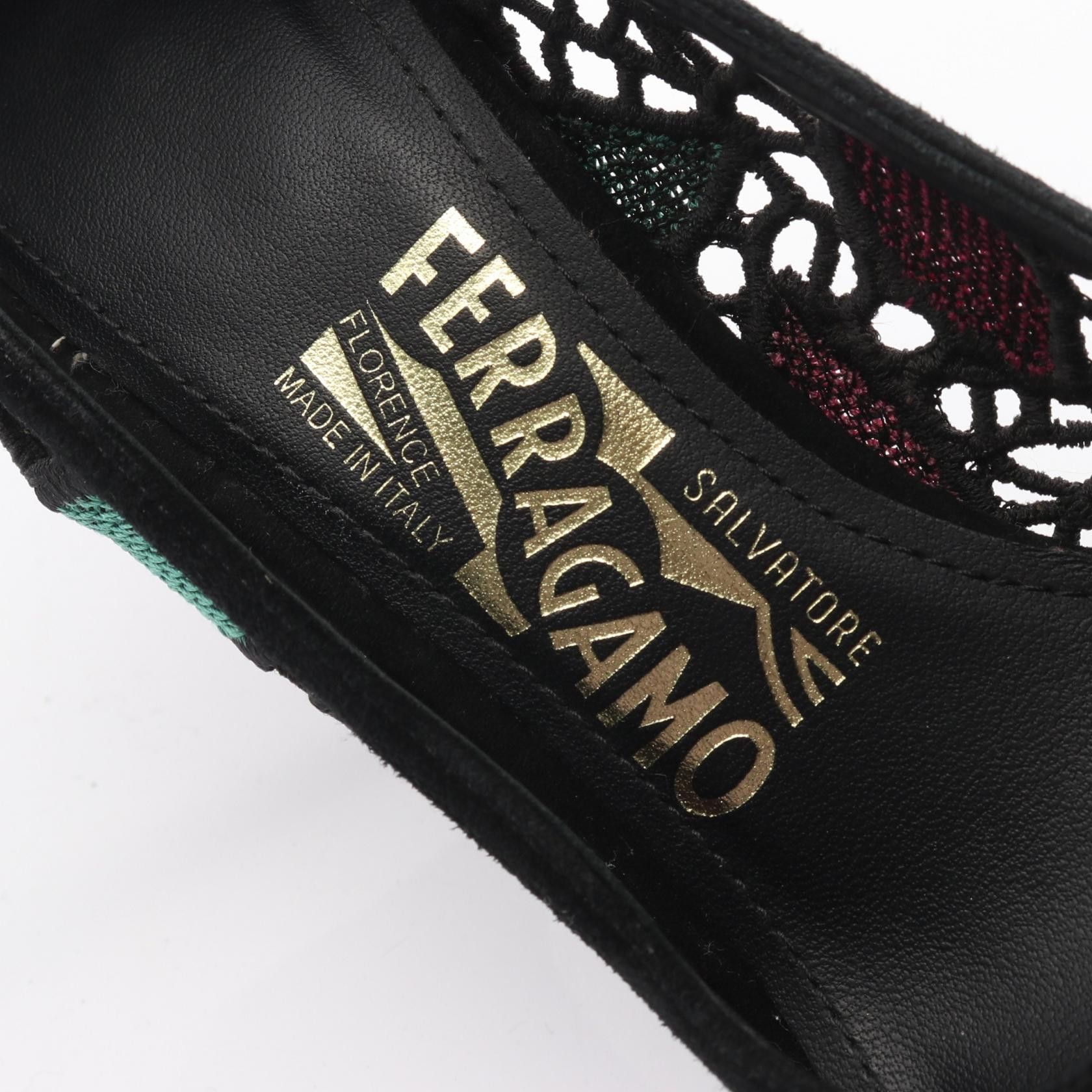 Salvatore Ferragamo Salvatore Ferragamo Salvatore Ferragamo Fabric Pumps Textile Shoes FE3506 DUTY FREE for USA Size ONE SIZE - 5 Thumbnail