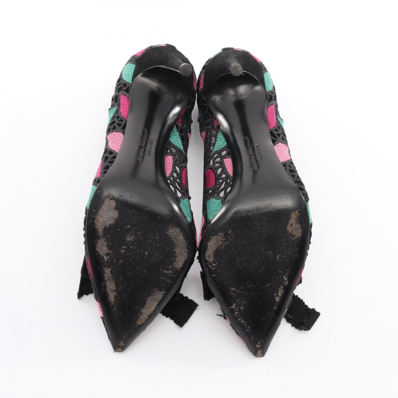Salvatore Ferragamo Salvatore Ferragamo Salvatore Ferragamo Fabric Pumps Textile Shoes FE3506 DUTY FREE for USA Size ONE SIZE - 4 Thumbnail