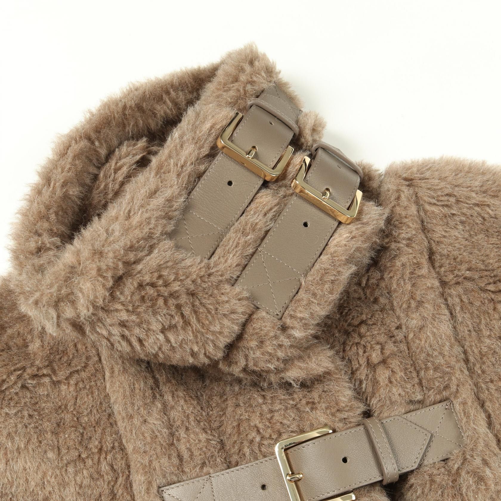 Max Mara Max Mara Max Mara Teddy Bear cashmere alpaca cape Textile Outerwear DUTY FREE for USA Size ONE SIZE - 6 Thumbnail