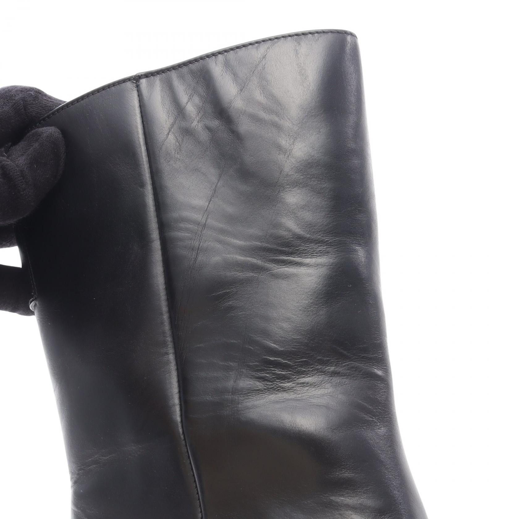 Loewe Loewe Loewe Anagram Leather Boots Leather Shoes DUTY FREE for USA Size ONE SIZE - 8 Thumbnail
