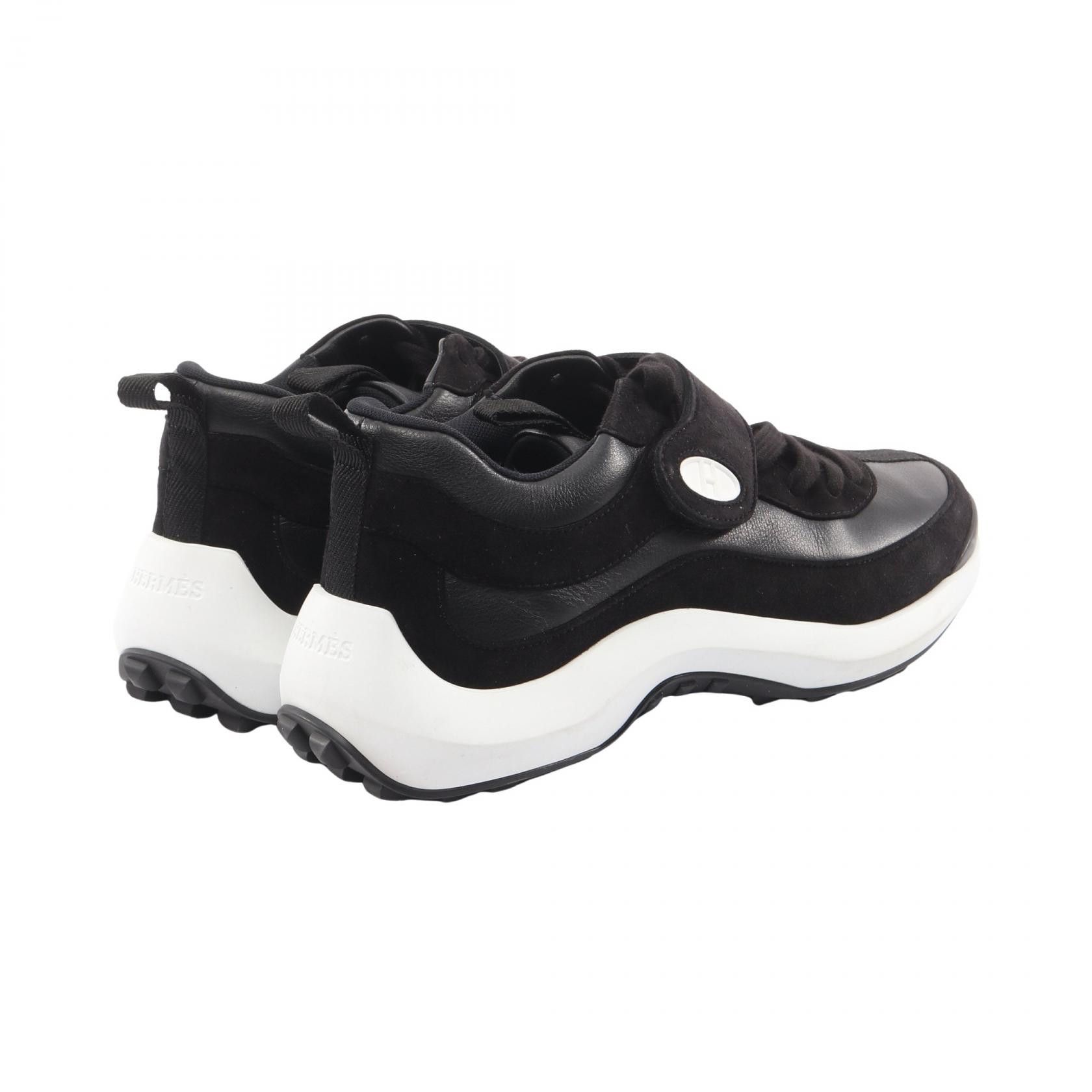 Hermes Hermes Hermes Loop Leather Fabric Sneakers Leather Shoes DUTY FREE for USA Size ONE SIZE - 2 Thumbnail