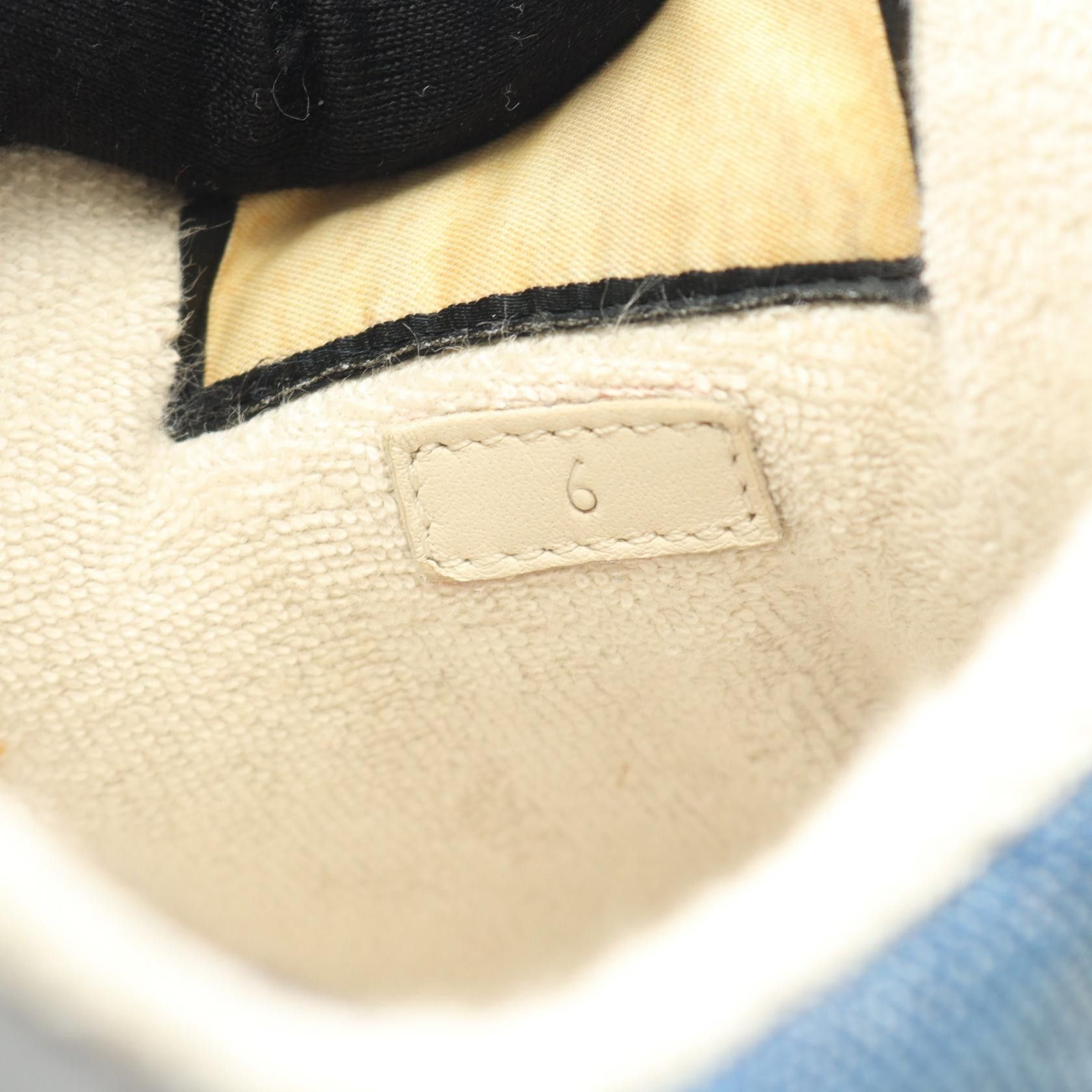 Gucci Gucci Gucci Screener Denim Leather Sneakers Leather Shoes 771097 DUTY FREE for USA Size ONE SIZE - 6 Thumbnail