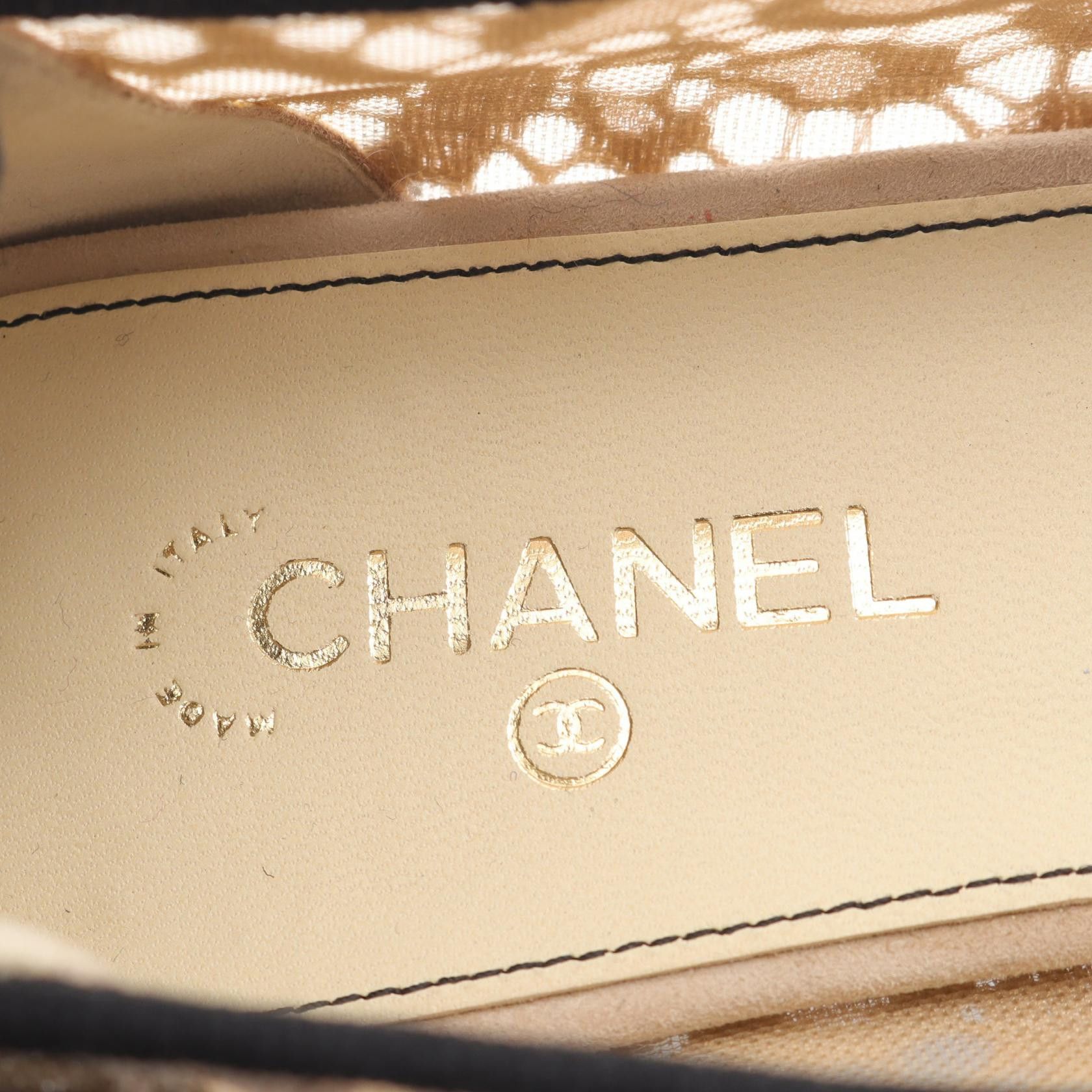 Chanel Chanel Chanel Fabric Flats Textile Shoes DUTY FREE for USA Size ONE SIZE - 5 Thumbnail