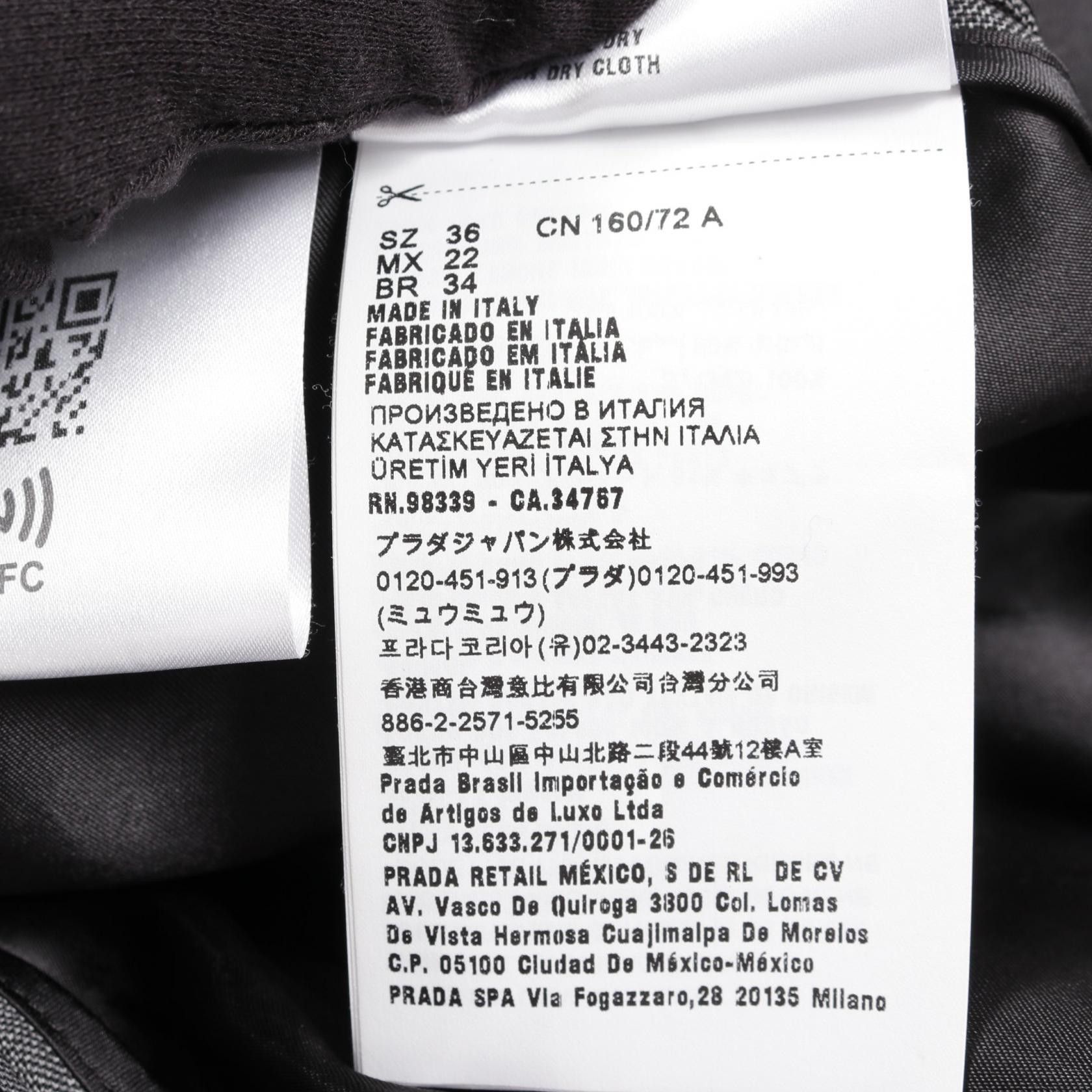 Miu Miu Miu Miu Miu Miu Prince of Wales Check Wool Jacket Textile Outerwear DUTY FREE for USA Size ONE SIZE - 4 Thumbnail