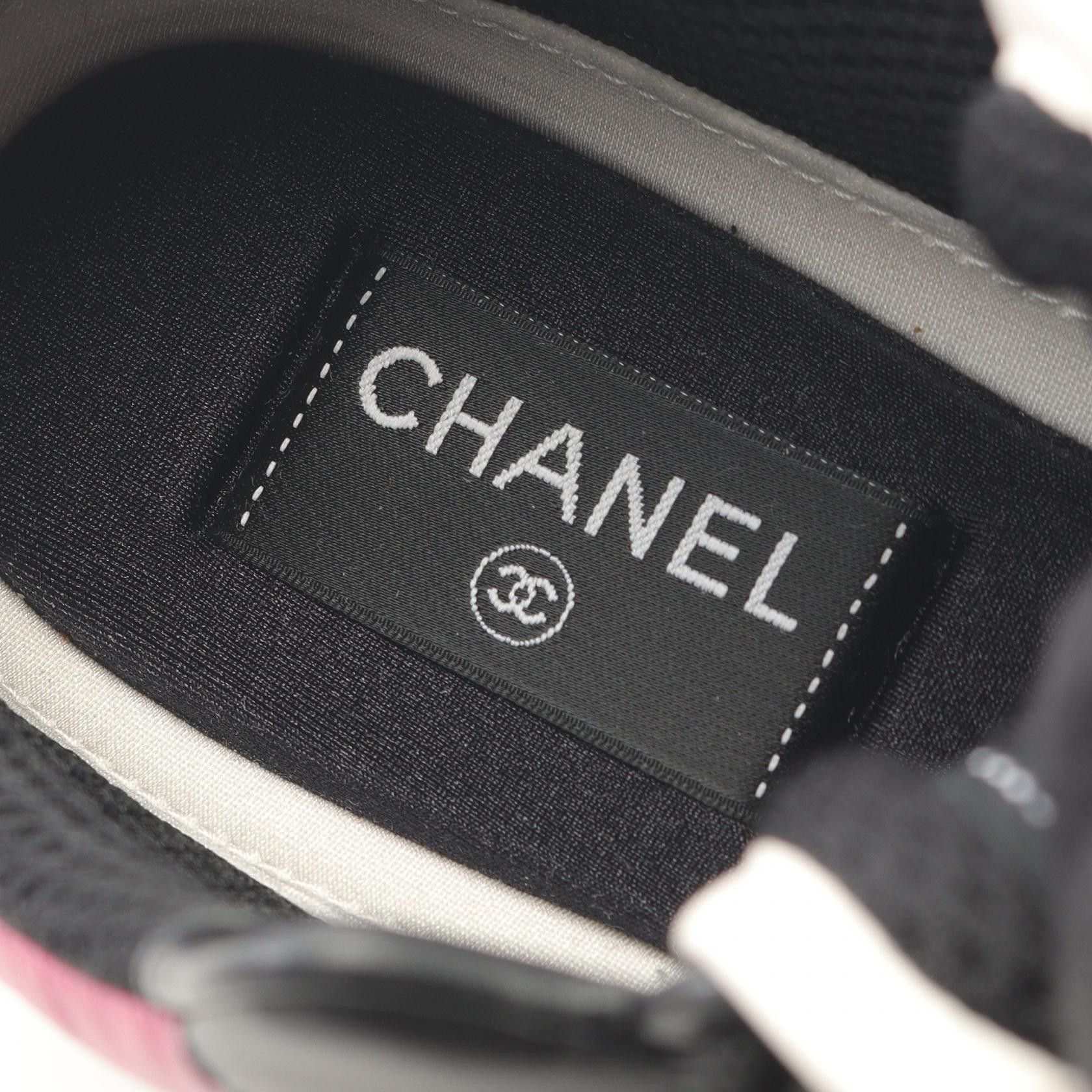 Chanel Chanel CHANEL Coco Mark Leather Fabric Sneakers Leather Shoes G45212 DUTY FREE for USA Size ONE SIZE - 5 Thumbnail