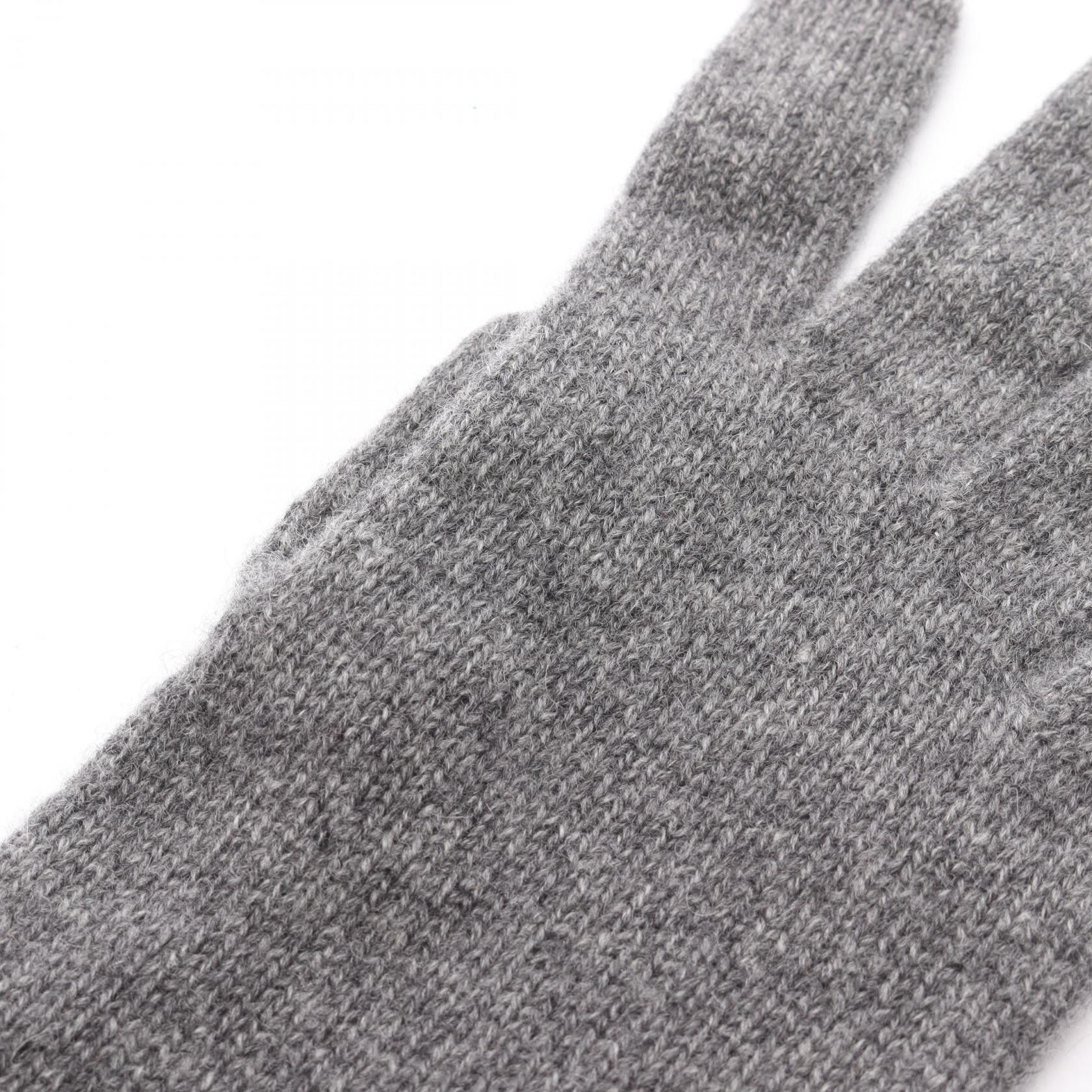 Hermes Hermes Hermes Heaven Chaine d’Ancre Charbon Flannel Cashmere Gloves Textile Gloves DUTY FREE for USA Size ONE SIZE - 4 Thumbnail