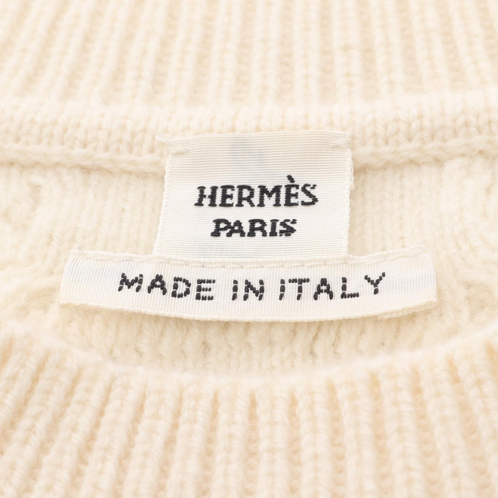 Hermes Hermes Hermes Wool Cashmere Knit Top Textile Tops DUTY FREE for USA Size ONE SIZE - 3 Thumbnail
