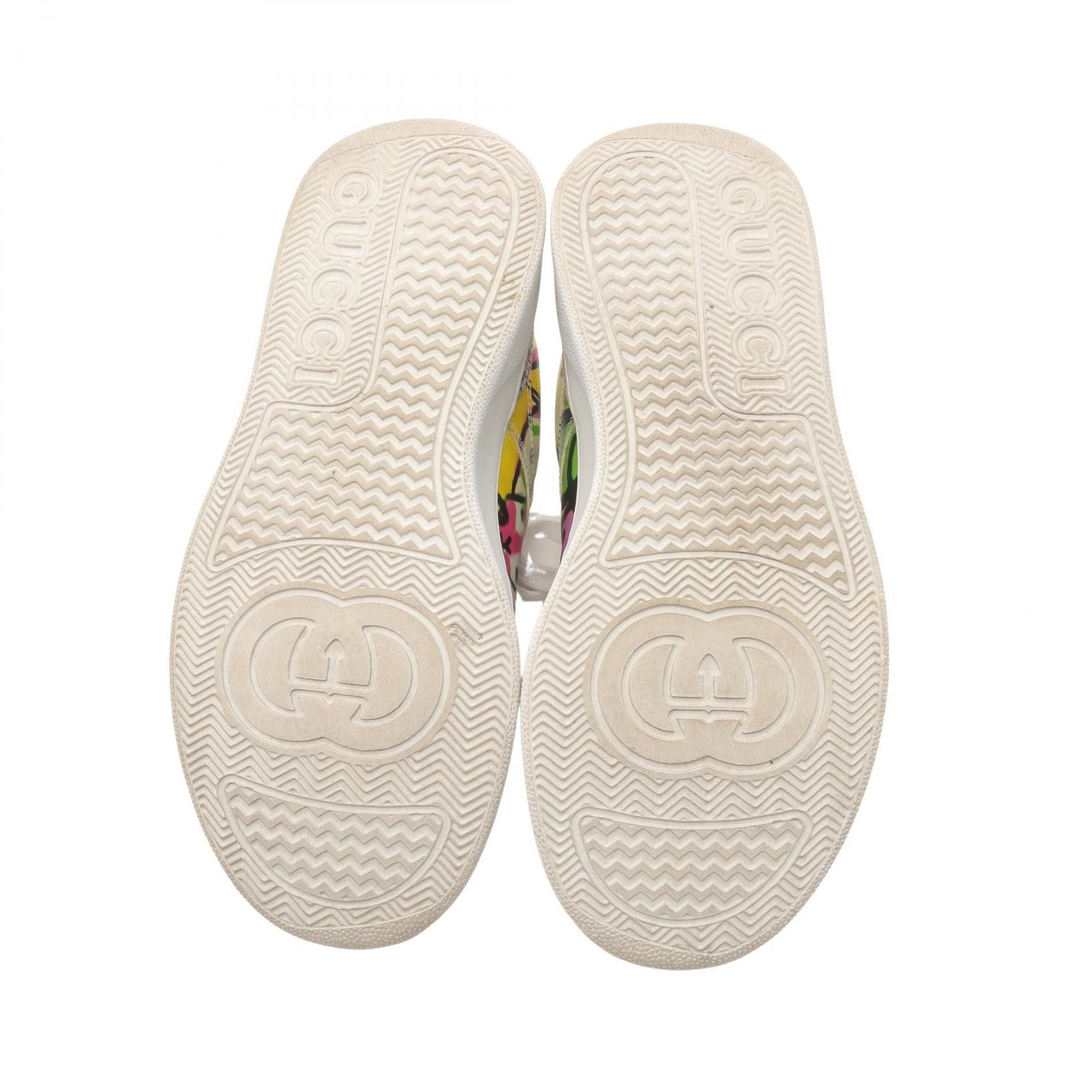 Gucci Gucci Gucci Interlocking G Leather Sneakers Leather Shoes 727847 DUTY FREE for USA Size ONE SIZE - 4 Thumbnail