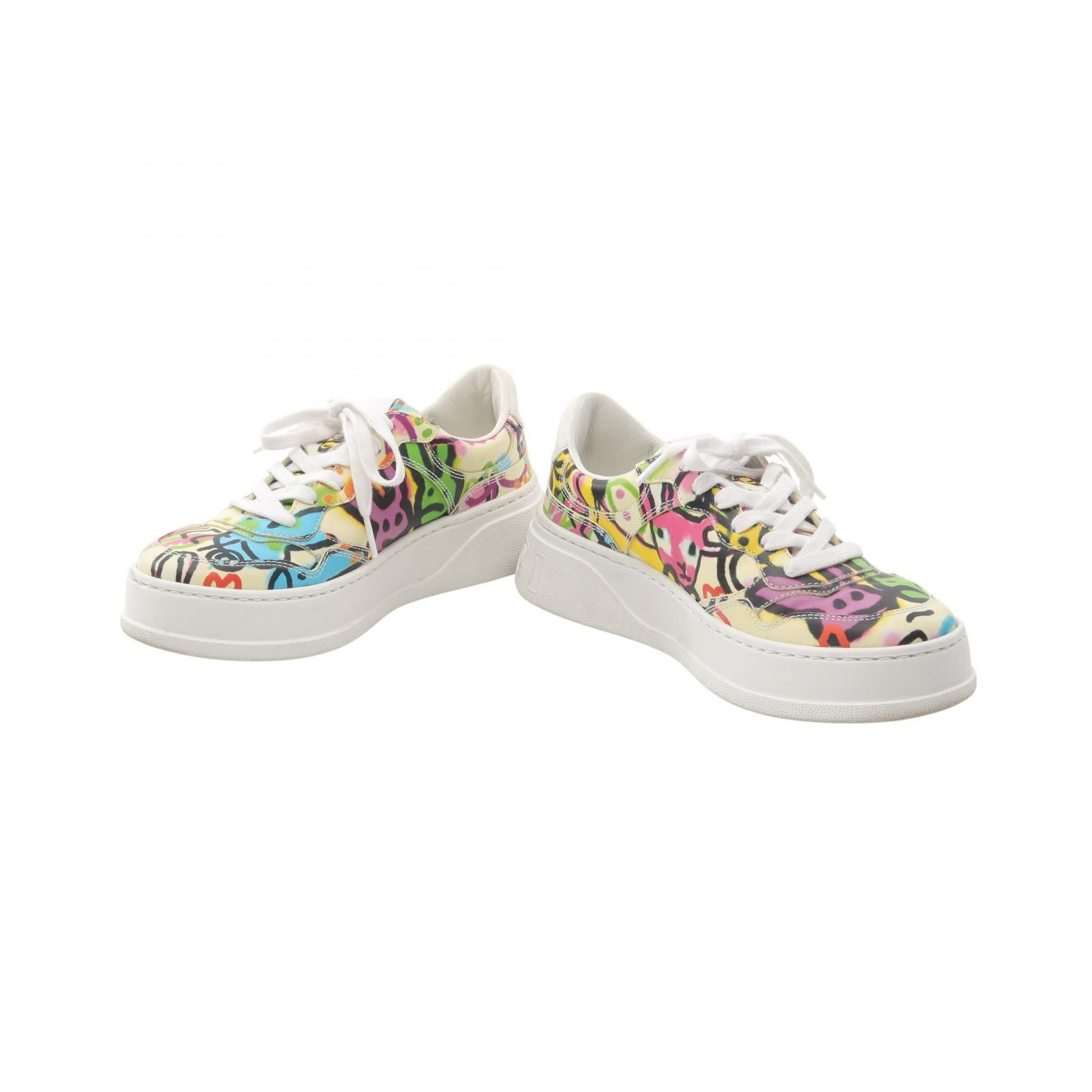 Gucci Gucci Gucci Interlocking G Leather Sneakers Leather Shoes 727847 DUTY FREE for USA Size ONE SIZE - 3 Thumbnail