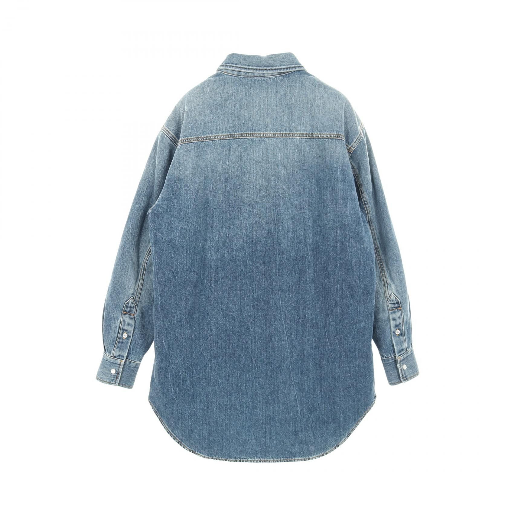 Gucci Gucci Gucci Washed Organic Denim Shirt Cotton Jacket Textile Outerwear 772882 DUTY FREE for USA Size ONE SIZE - 2 Thumbnail