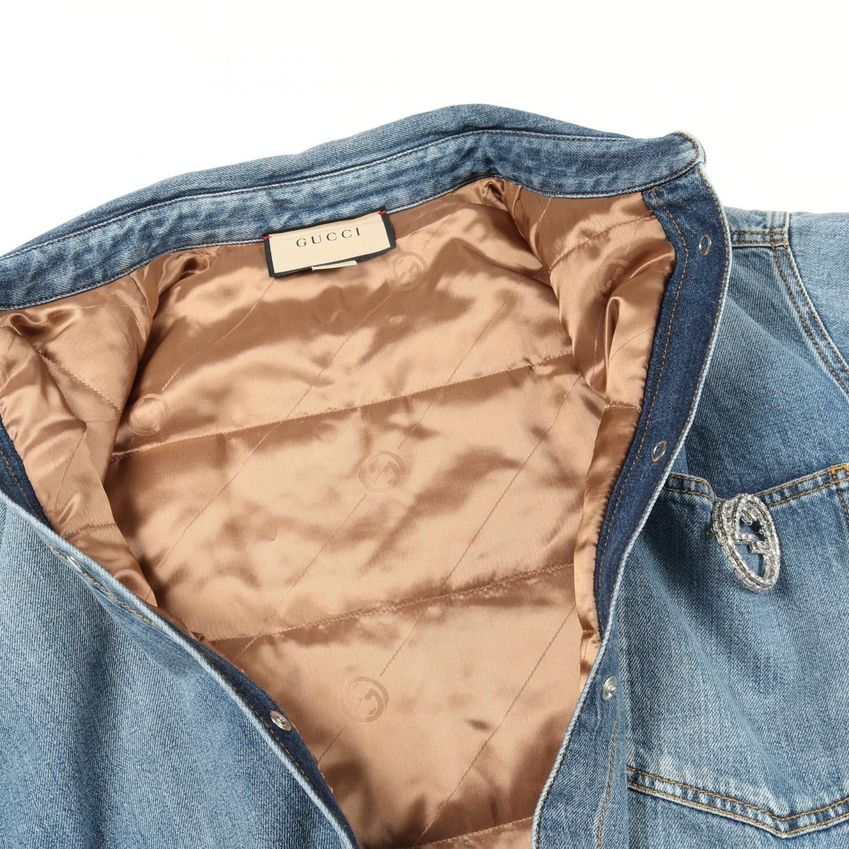 Gucci Gucci Gucci Washed Organic Denim Shirt Cotton Jacket Textile Outerwear 772882 DUTY FREE for USA Size ONE SIZE - 9 Thumbnail