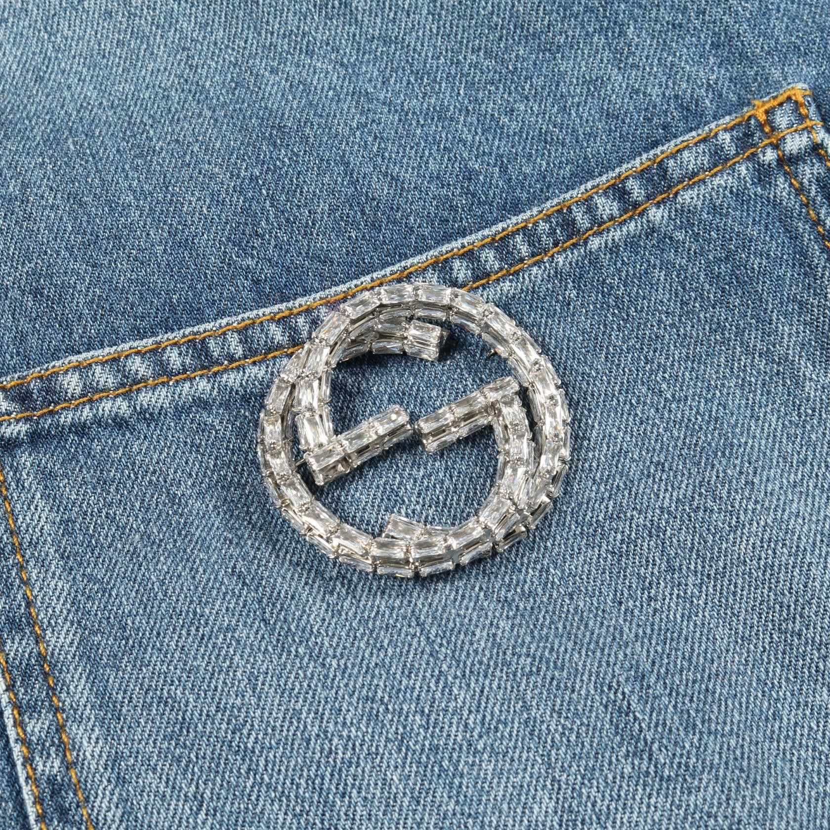 Gucci Gucci Gucci Washed Organic Denim Shirt Cotton Jacket Textile Outerwear 772882 DUTY FREE for USA Size ONE SIZE - 8 Thumbnail