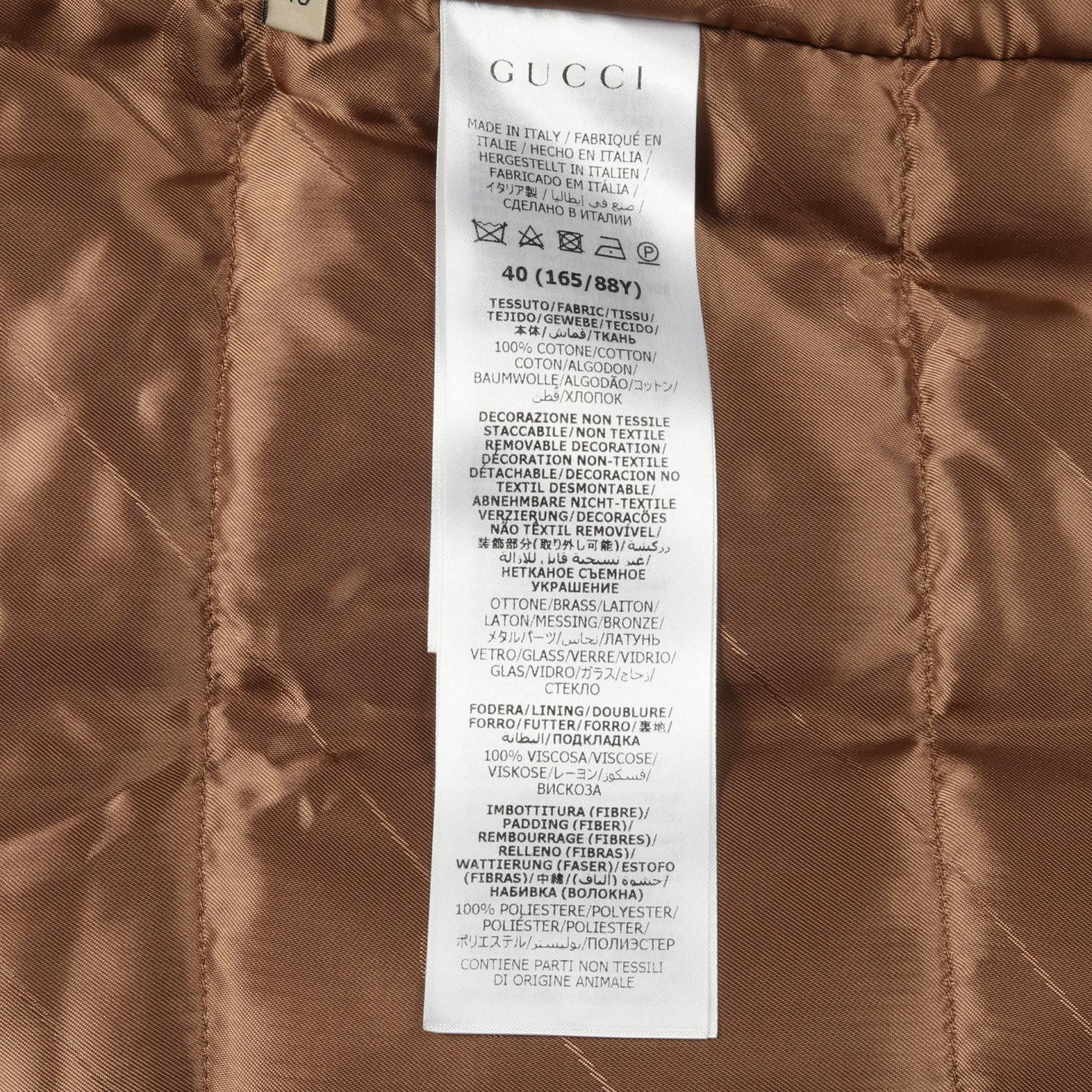 Gucci Gucci Gucci Washed Organic Denim Shirt Cotton Jacket Textile Outerwear 772882 DUTY FREE for USA Size ONE SIZE - 4 Thumbnail