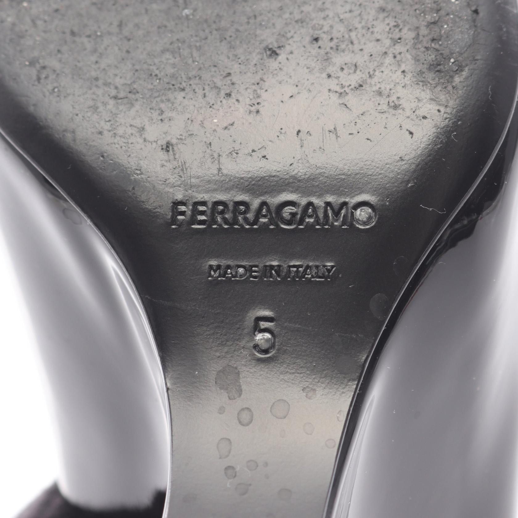 Salvatore Ferragamo Salvatore Ferragamo Salvatore Ferragamo Patent Leather Open Toe Pumps Leather Shoes DUTY FREE for USA Size ONE SIZE - 6 Thumbnail