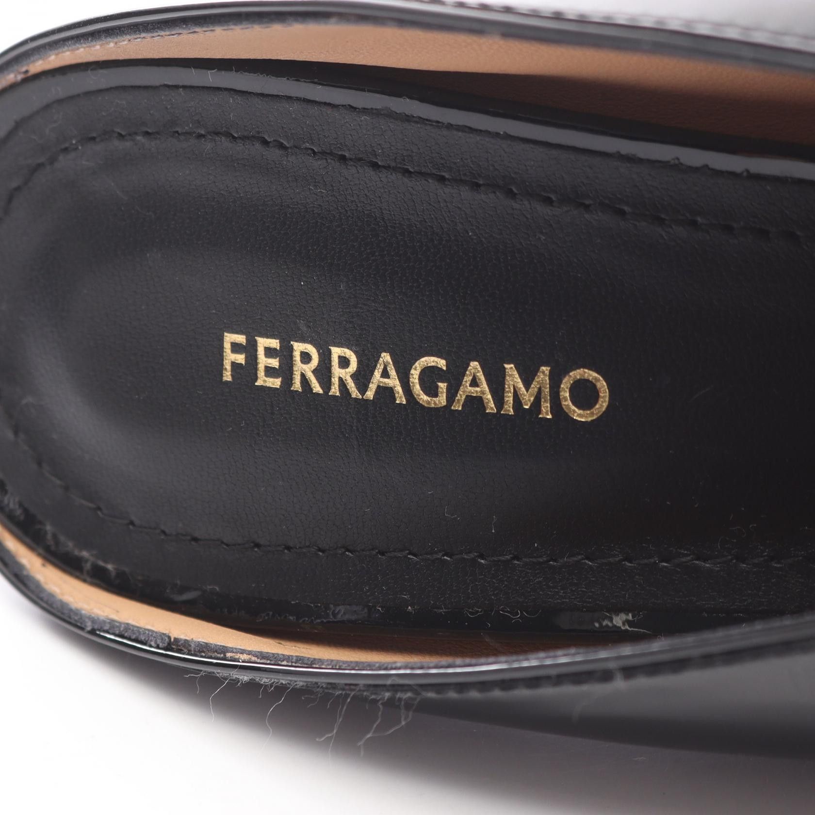 Salvatore Ferragamo Salvatore Ferragamo Salvatore Ferragamo Patent Leather Open Toe Pumps Leather Shoes DUTY FREE for USA Size ONE SIZE - 5 Thumbnail