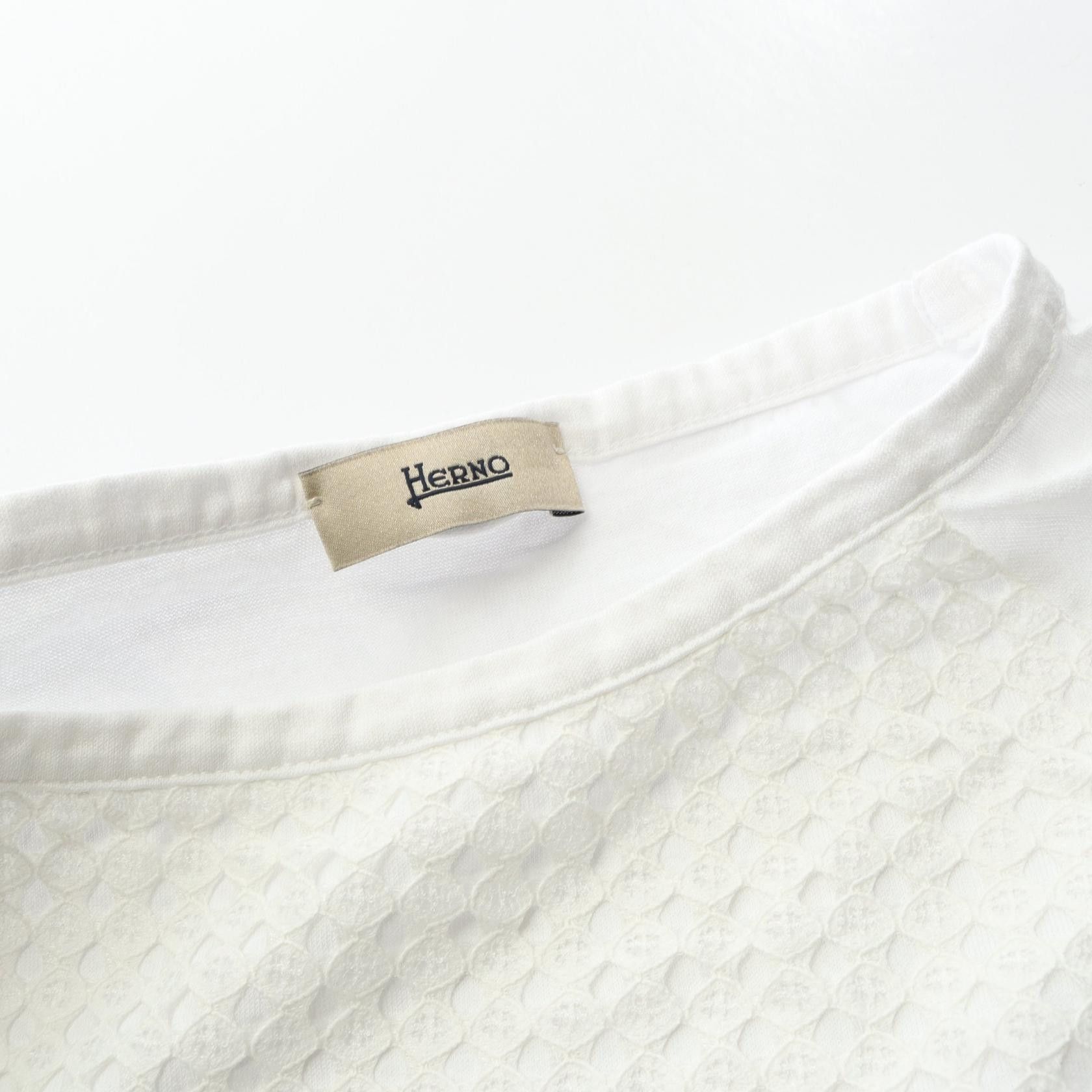 Other Other Herno SUPERFINE COTTON JERSEY SPRING LACE Cotton Top Textile Tops JG000205D DUTY FREE for USA Size ONE SIZE - 6 Thumbnail