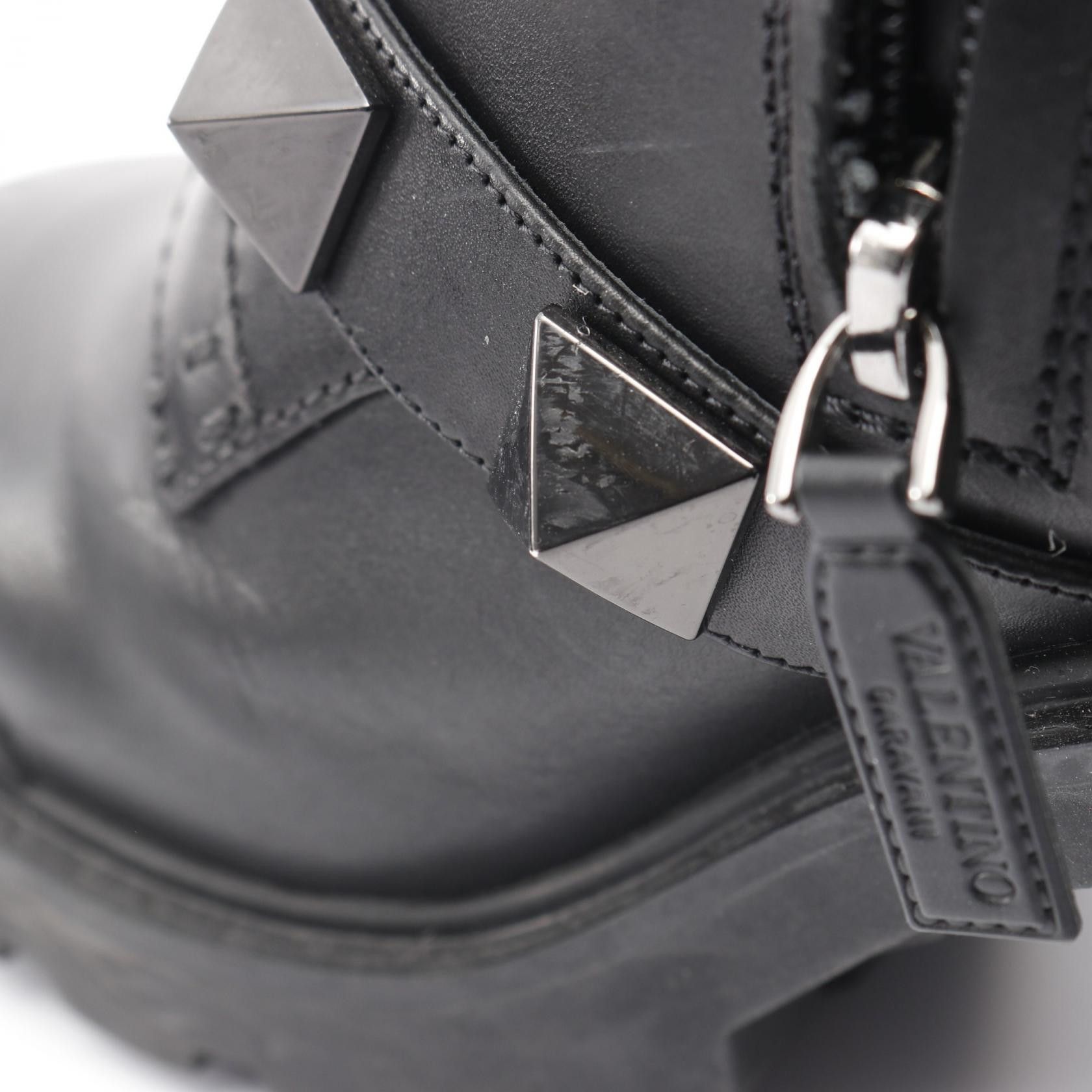 Valentino Valentino Valentino Rockstud Leather Boots Leather Shoes DUTY FREE for USA Size ONE SIZE - 9 Thumbnail