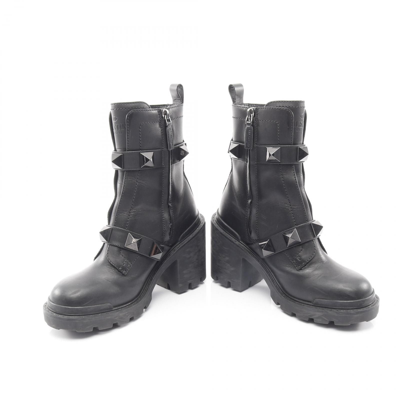 Valentino Valentino Valentino Rockstud Leather Boots Leather Shoes DUTY FREE for USA Size ONE SIZE - 3 Thumbnail