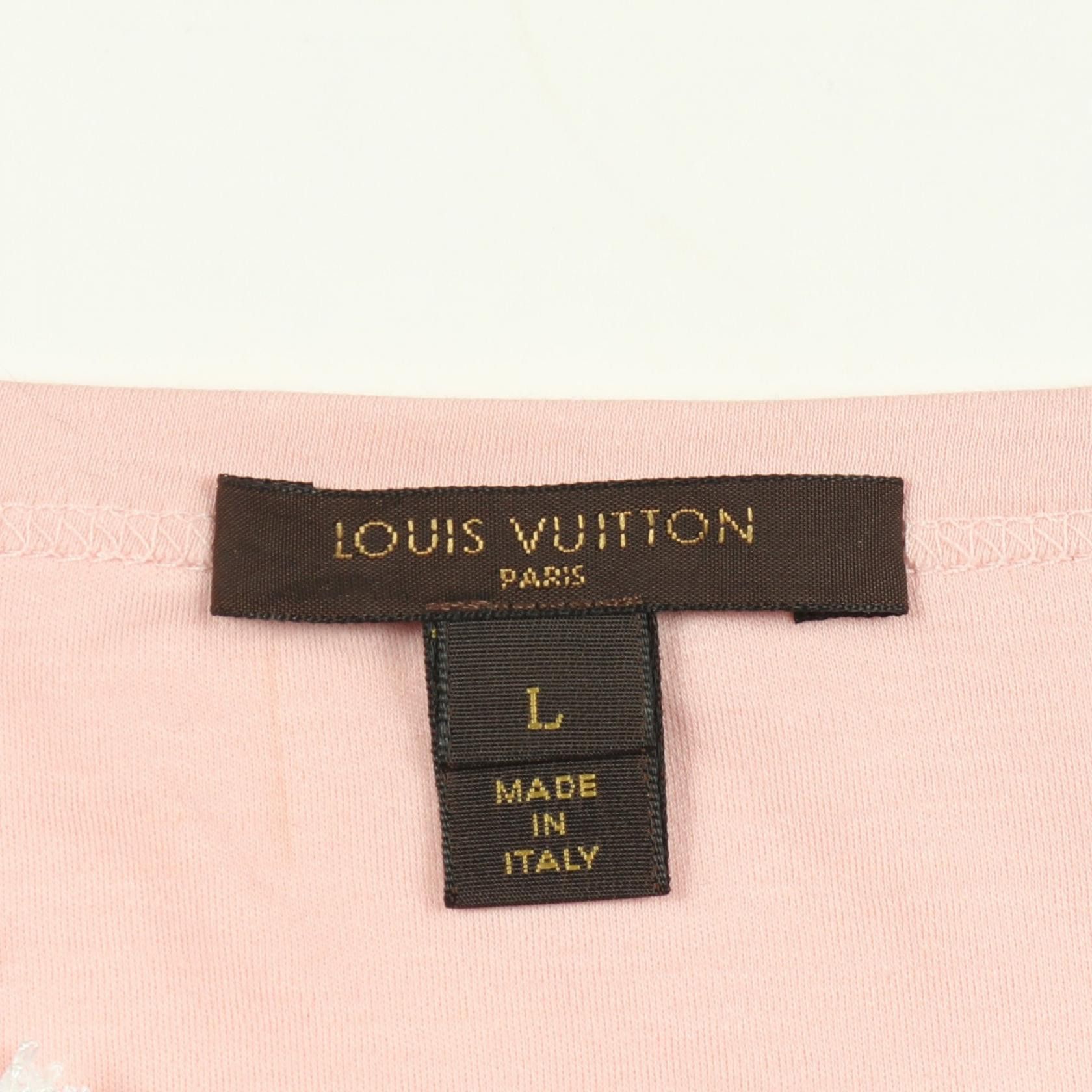 Louis Vuitton Louis Vuitton Louis Vuitton Cotton Long Sleeve T Shirt Textile T-Shirts RW06 DUTY FREE for USA Size ONE SIZE - 3 Thumbnail