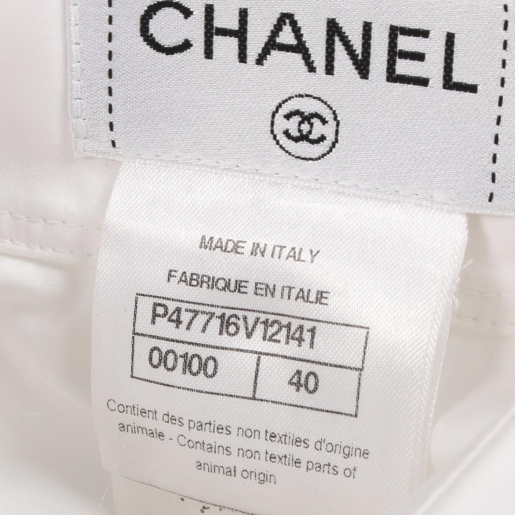 Chanel Chanel Chanel Frill Cotton Shirt Textile Tops P47716V12141 DUTY FREE for USA Size ONE SIZE - 6 Thumbnail