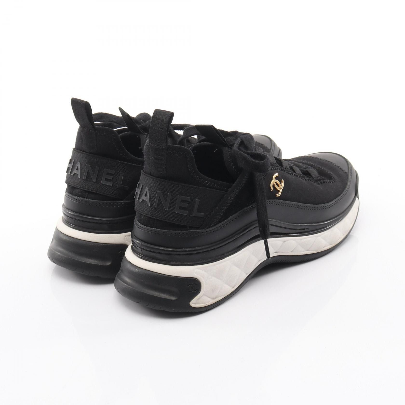 Chanel Chanel Chanel Coco Mark Leather Sneakers Leather Shoes G35617 DUTY FREE for USA Size ONE SIZE - 2 Thumbnail