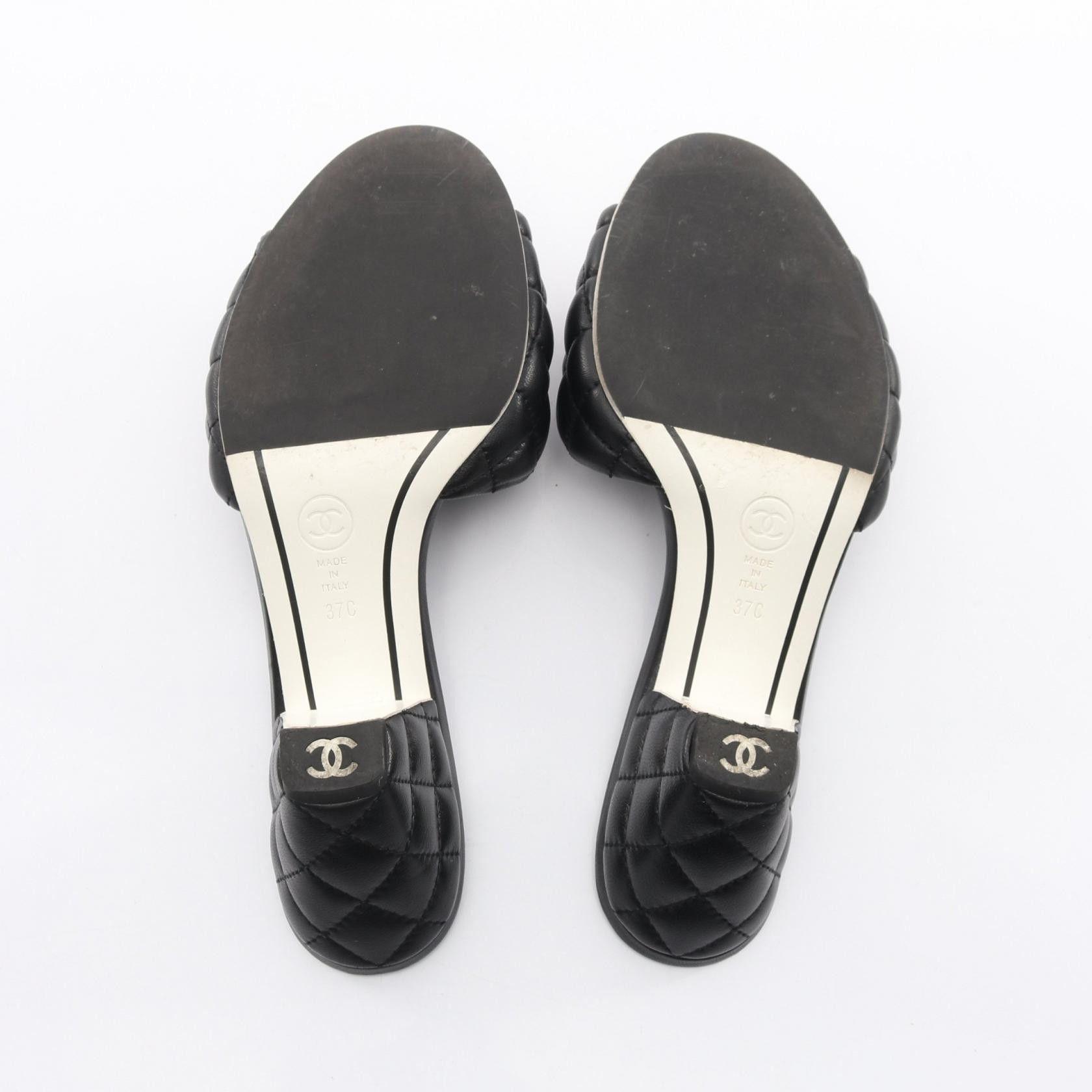 Chanel Chanel Chanel Matelasse Leather Sandals Leather Shoes G38820 DUTY FREE for USA Size ONE SIZE - 4 Thumbnail