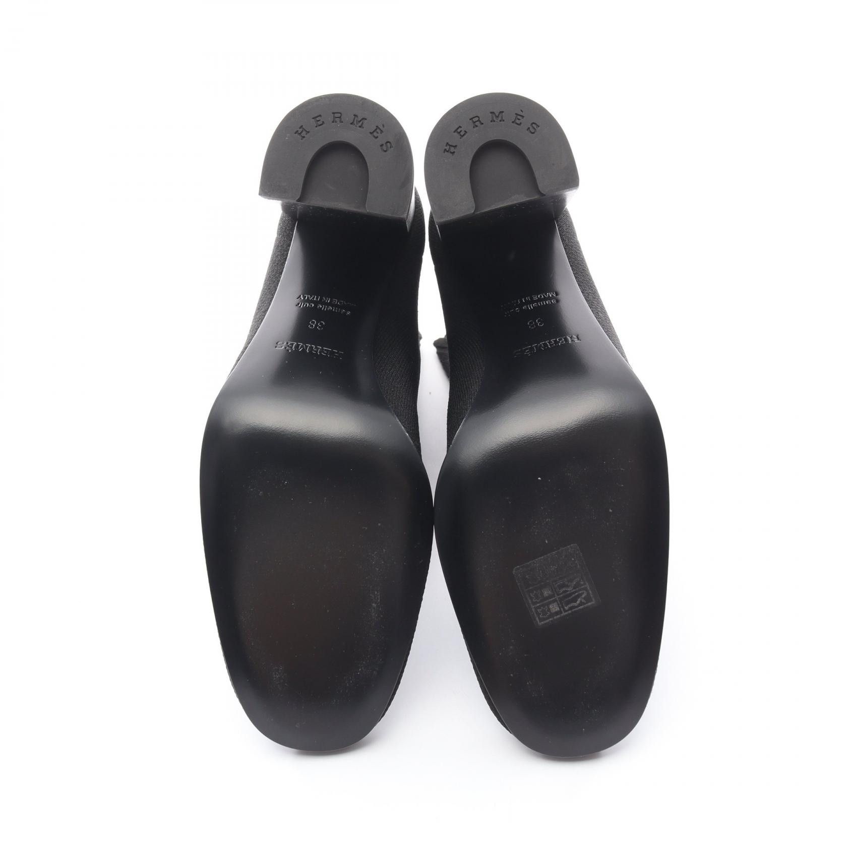 Hermes Hermes Hermes JENNA60 leather fabric boots Leather Shoes DUTY FREE for USA Size ONE SIZE - 4 Thumbnail