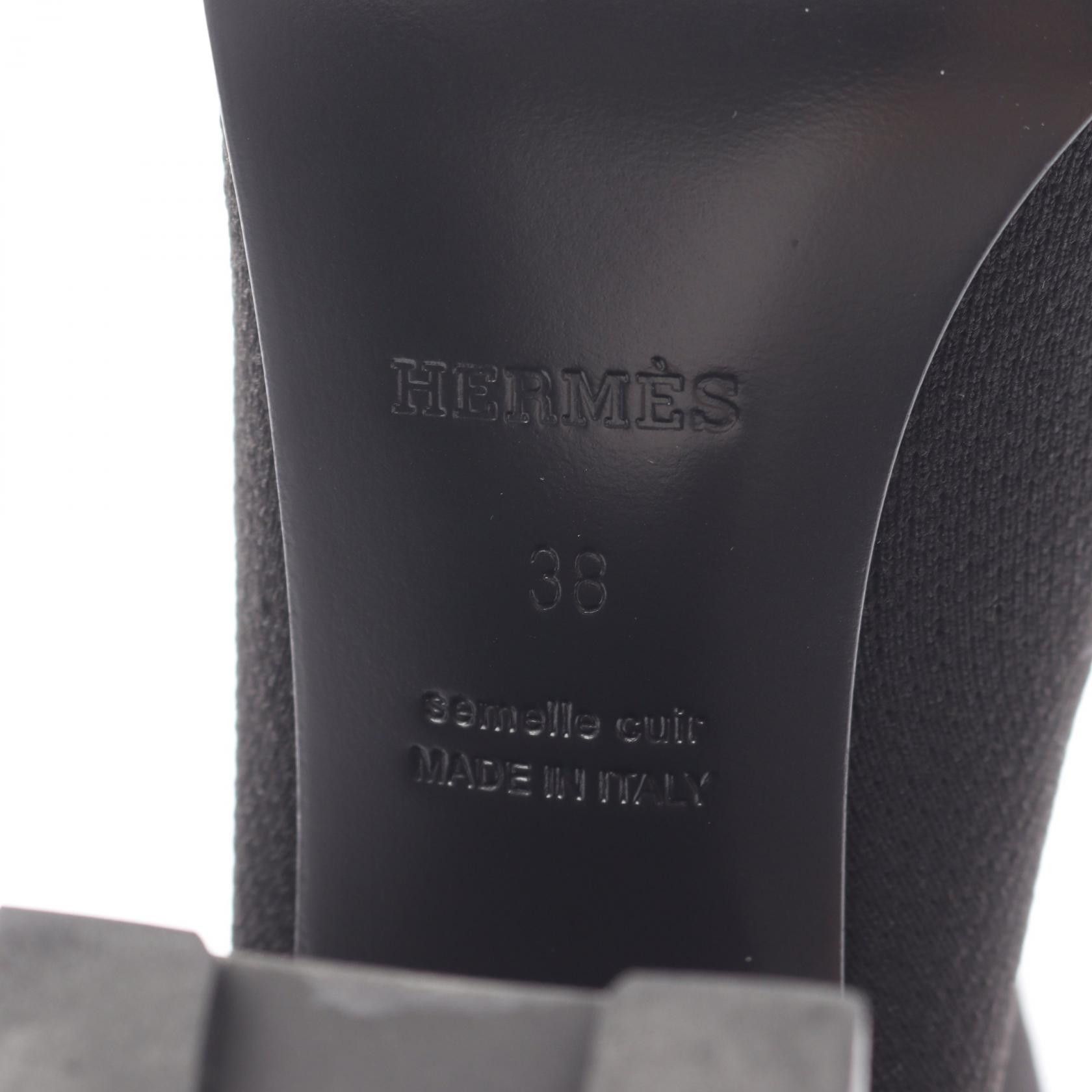 Hermes Hermes Hermes JENNA60 leather fabric boots Leather Shoes DUTY FREE for USA Size ONE SIZE - 5 Thumbnail