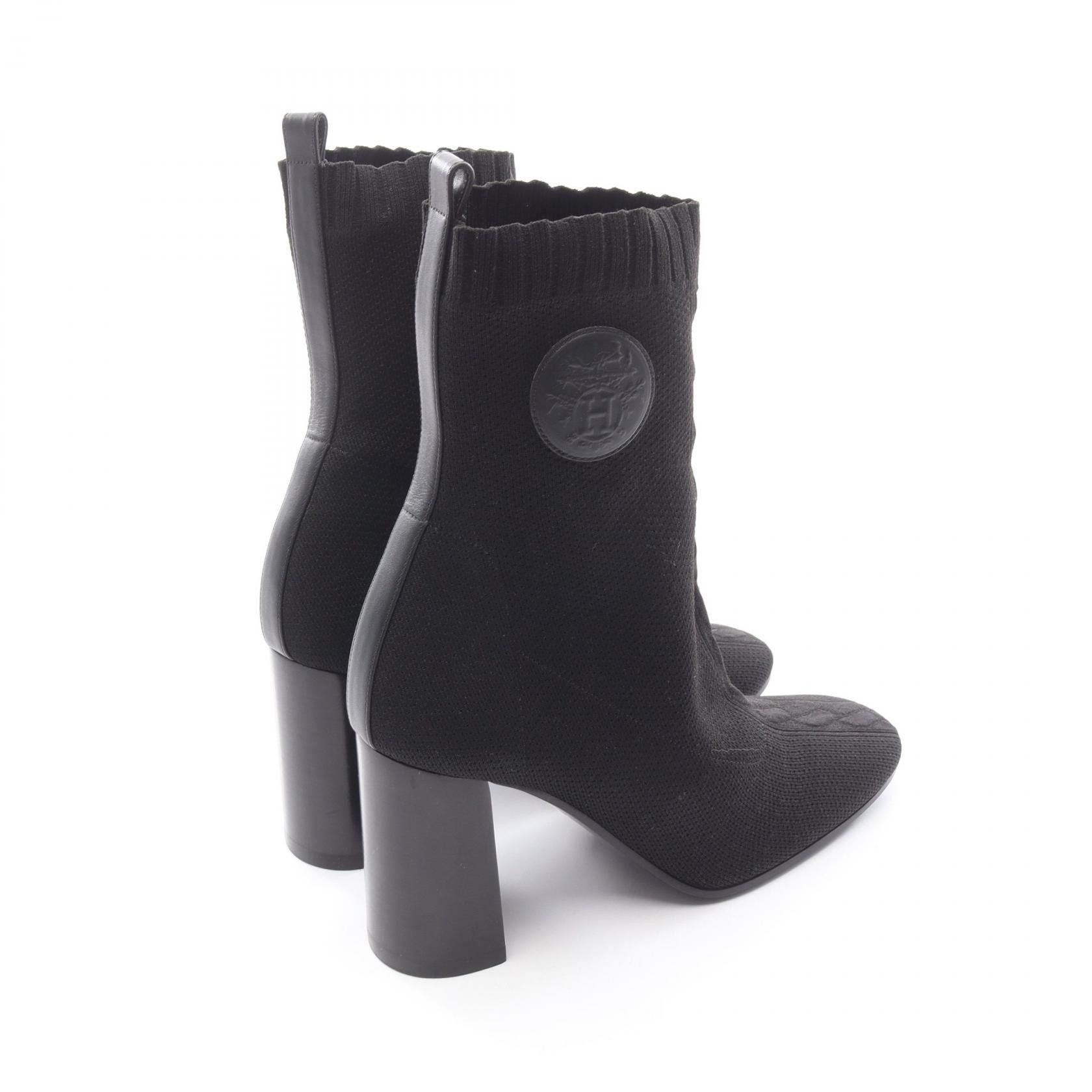 Hermes Hermes Hermes JENNA60 leather fabric boots Leather Shoes DUTY FREE for USA Size ONE SIZE - 2 Thumbnail