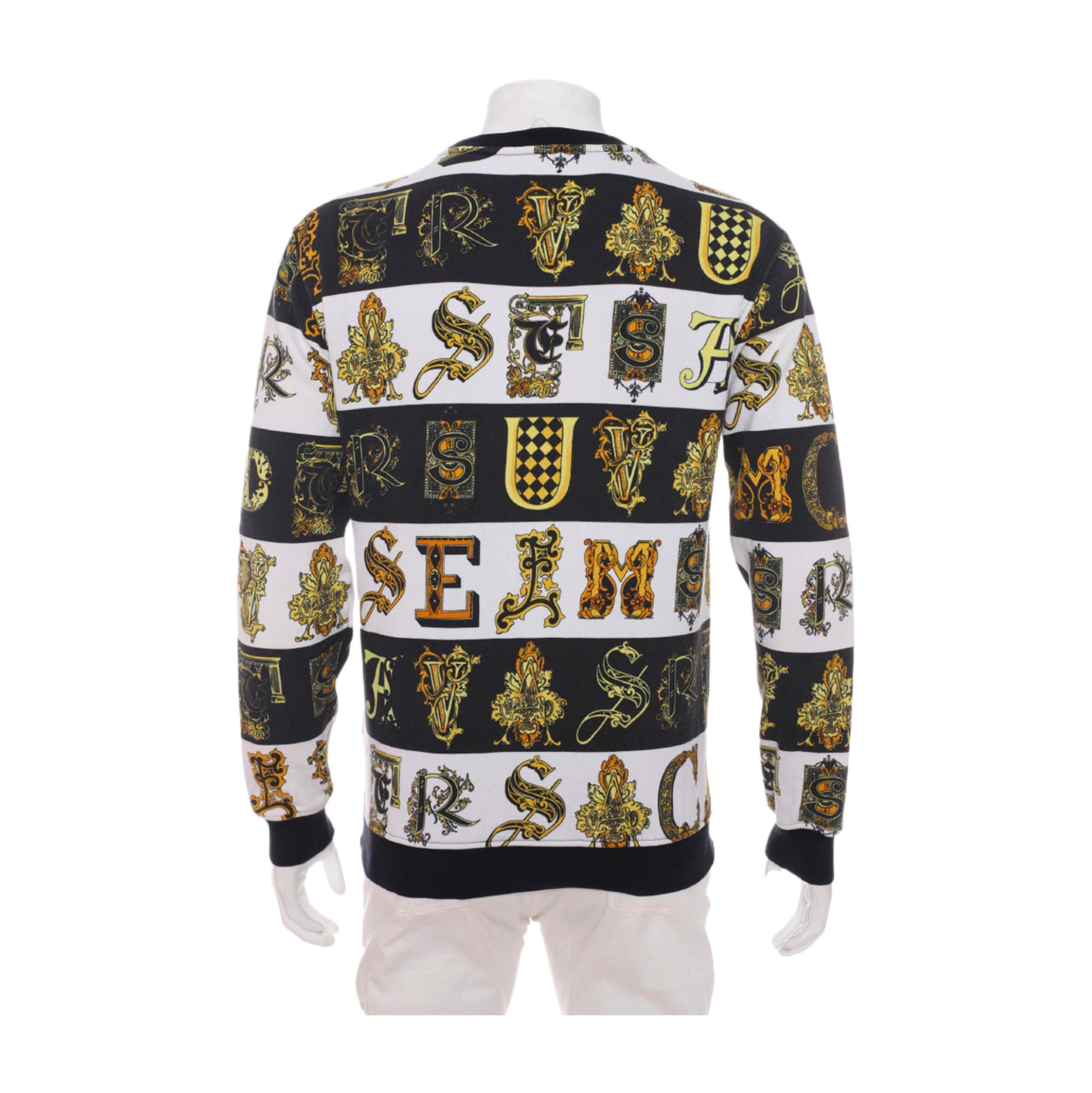 Versace Versace Baroque Alphabet Print Sweatshirt Size S Size US S / EU 44-46 / 1 - 2 Thumbnail