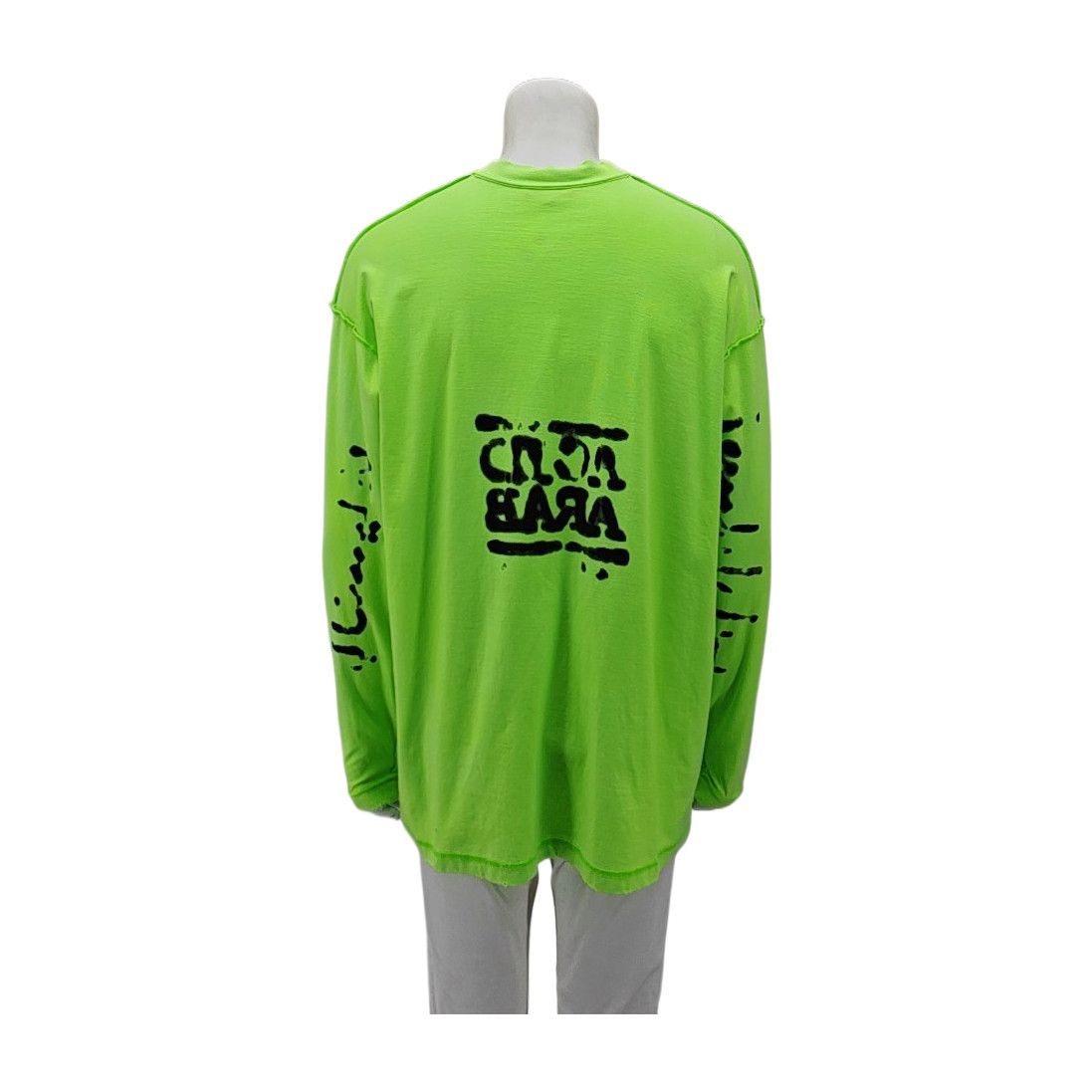 Balenciaga Balenciaga Acid Arab Neon Green L/S T-Shirt S Size US S / EU 44-46 / 1 - 2 Thumbnail