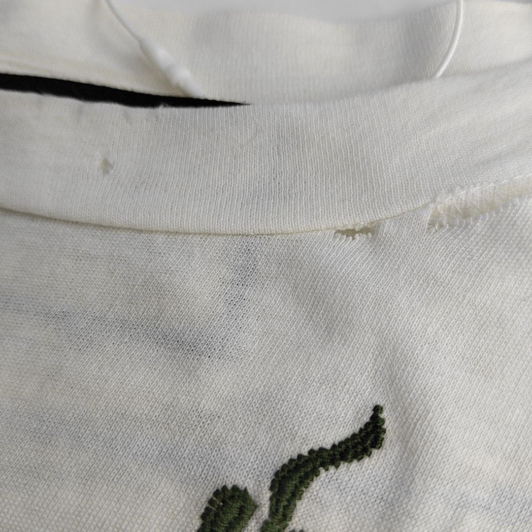Gucci Gucci Logo Floral Embroidery T-Shirt US XS Size US XS / EU 42 / 0 - 5 Thumbnail