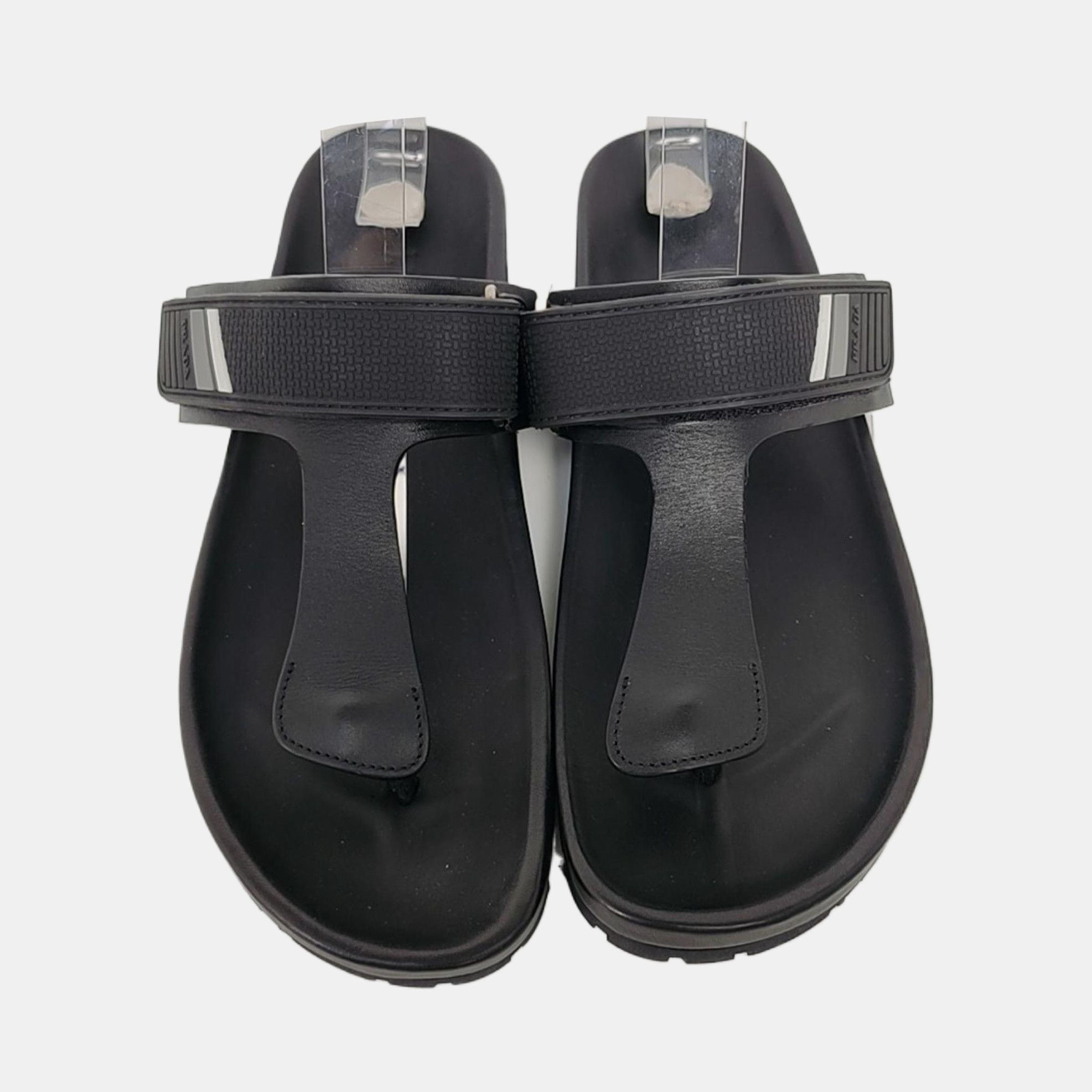 Prada Prada Leather Logo Strap Thong Sandals Size 42 Size US 9 / EU 42 - 3 Thumbnail