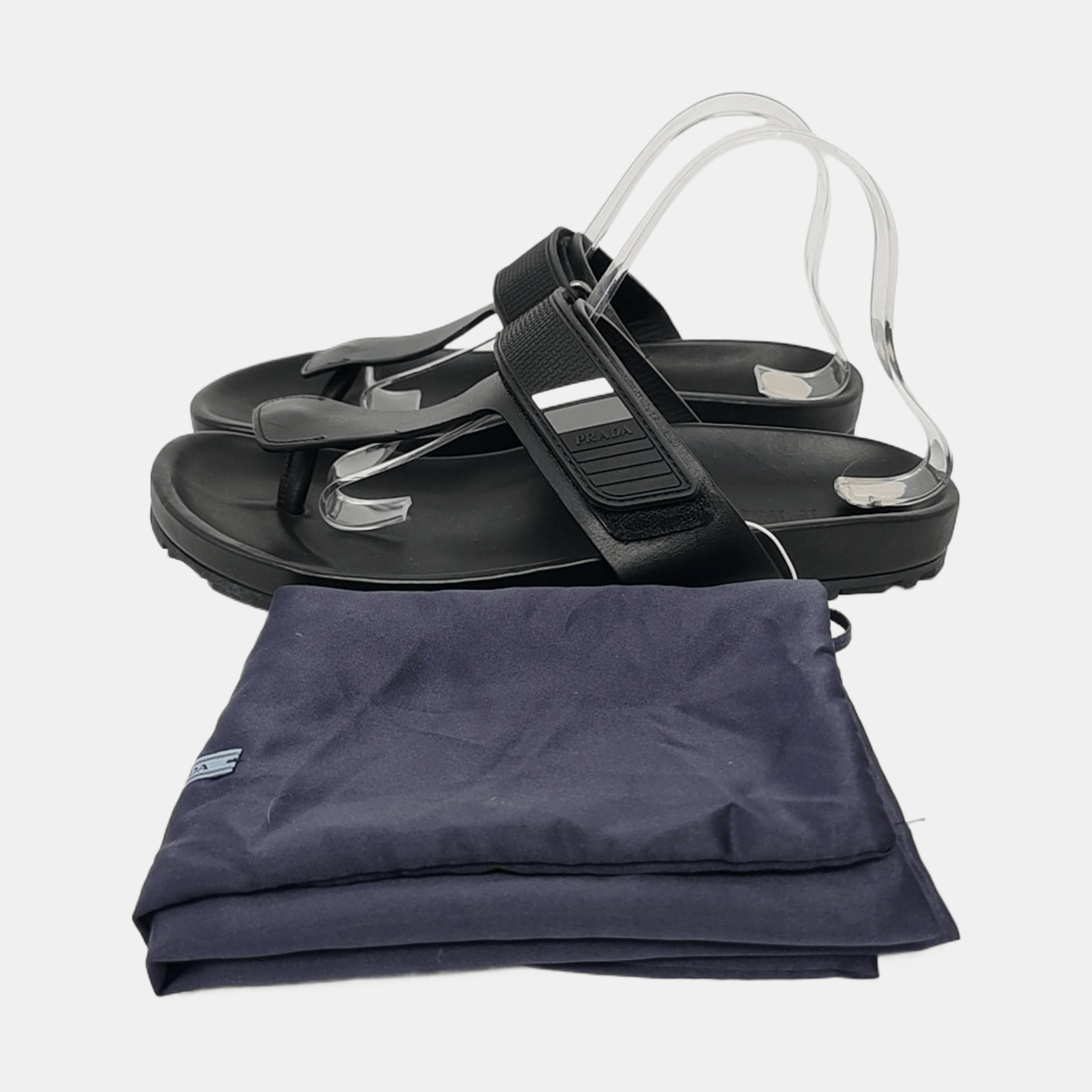 Prada Prada Leather Logo Strap Thong Sandals Size 42 Size US 9 / EU 42 - 6 Thumbnail