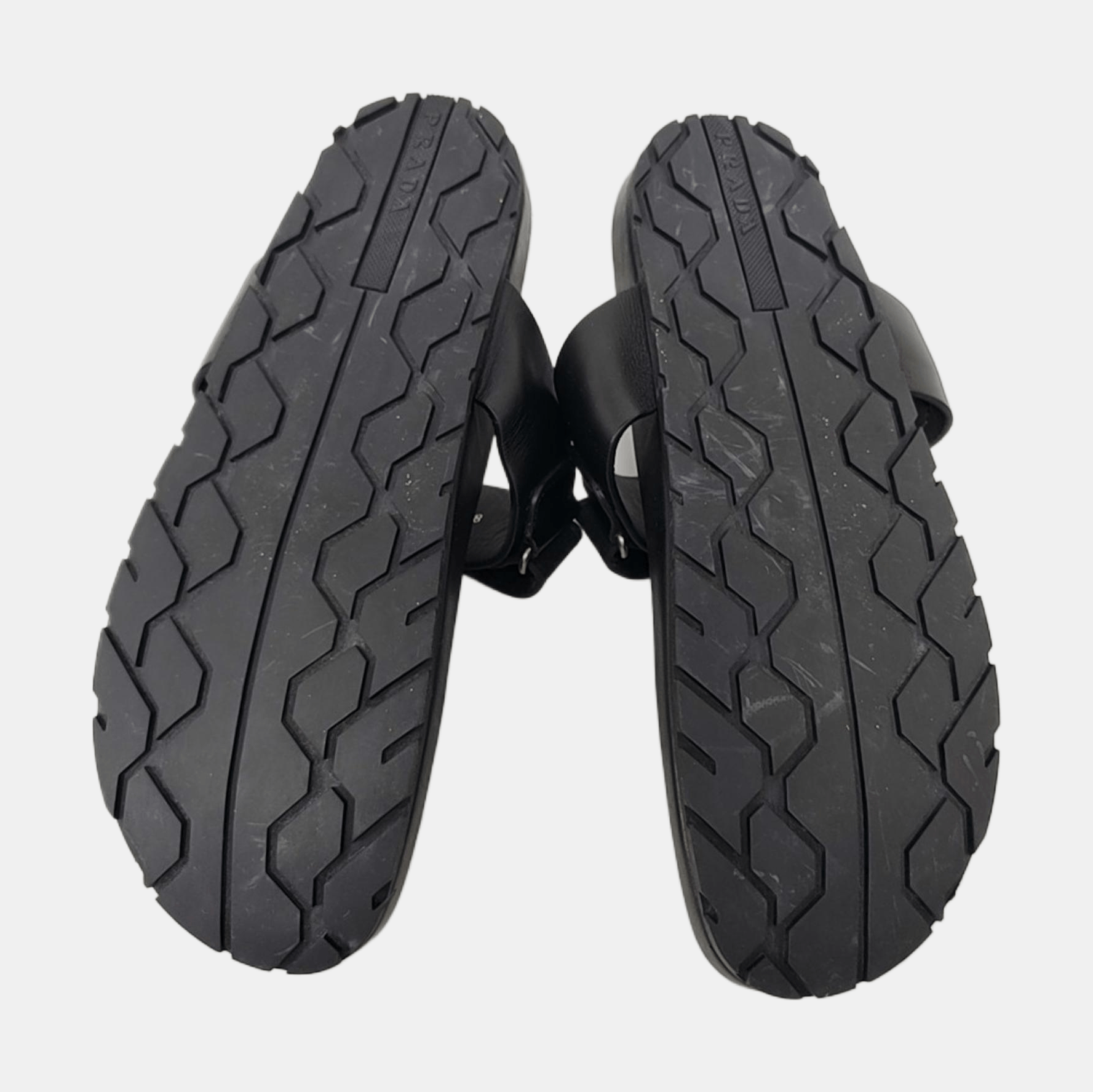 Prada Prada Leather Logo Strap Thong Sandals Size 42 Size US 9 / EU 42 - 5 Thumbnail