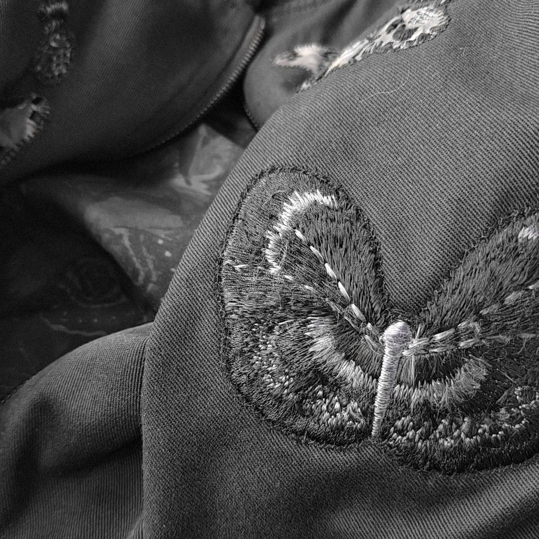 Valentino Valentino Butterfly Embroidery Bomber Jacket 50 Size US M / EU 48-50 / 2 - 8 Thumbnail
