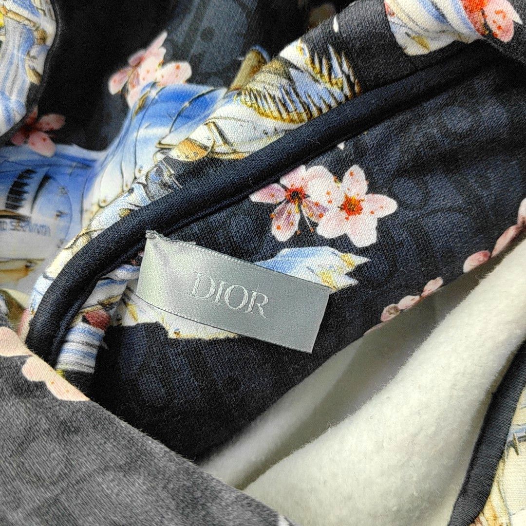 Dior Dior Homme Oblique Dinosaur Floral Hoodie XS Size US XS / EU 42 / 0 - 6 Thumbnail