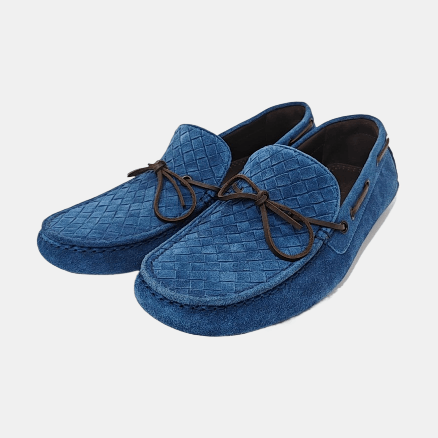 Bottega Veneta BOTTEGA VENETA Intrecciato Suede Driving Shoes 40 Size US 7 / EU 40 - 2 Thumbnail