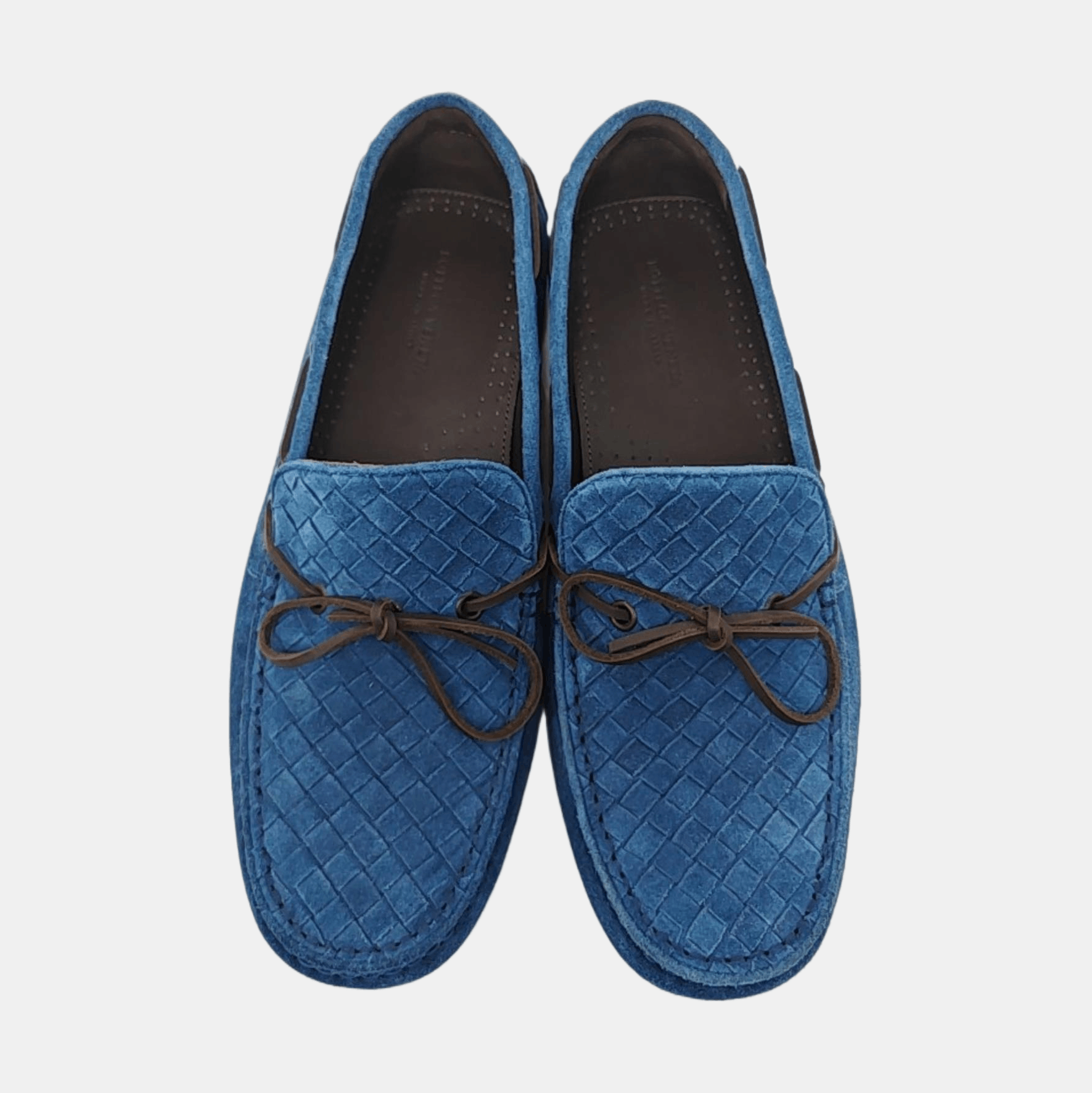 Bottega Veneta BOTTEGA VENETA Intrecciato Suede Driving Shoes 40 Size US 7 / EU 40 - 3 Thumbnail