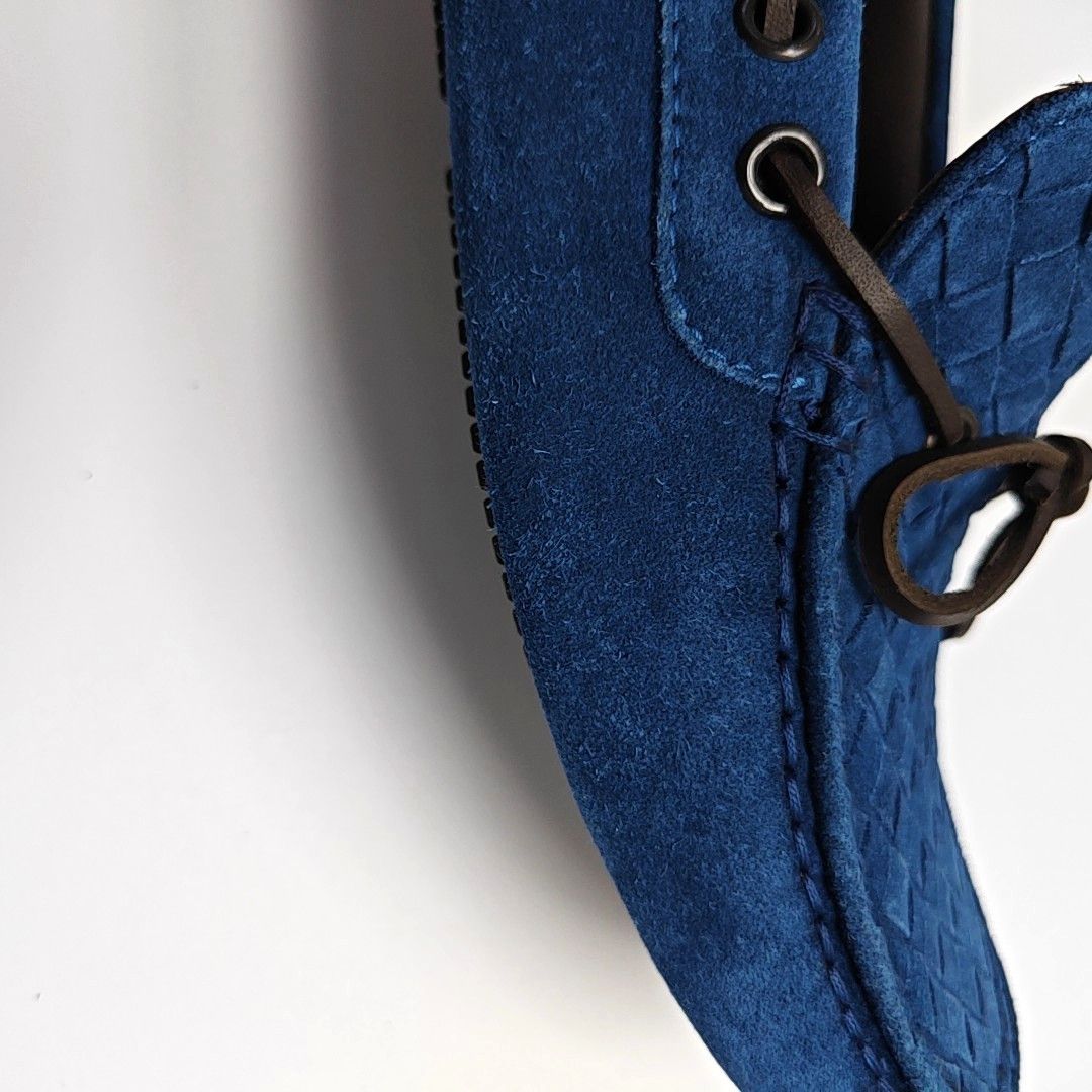 Bottega Veneta BOTTEGA VENETA Intrecciato Suede Driving Shoes 40 Size US 7 / EU 40 - 7 Thumbnail