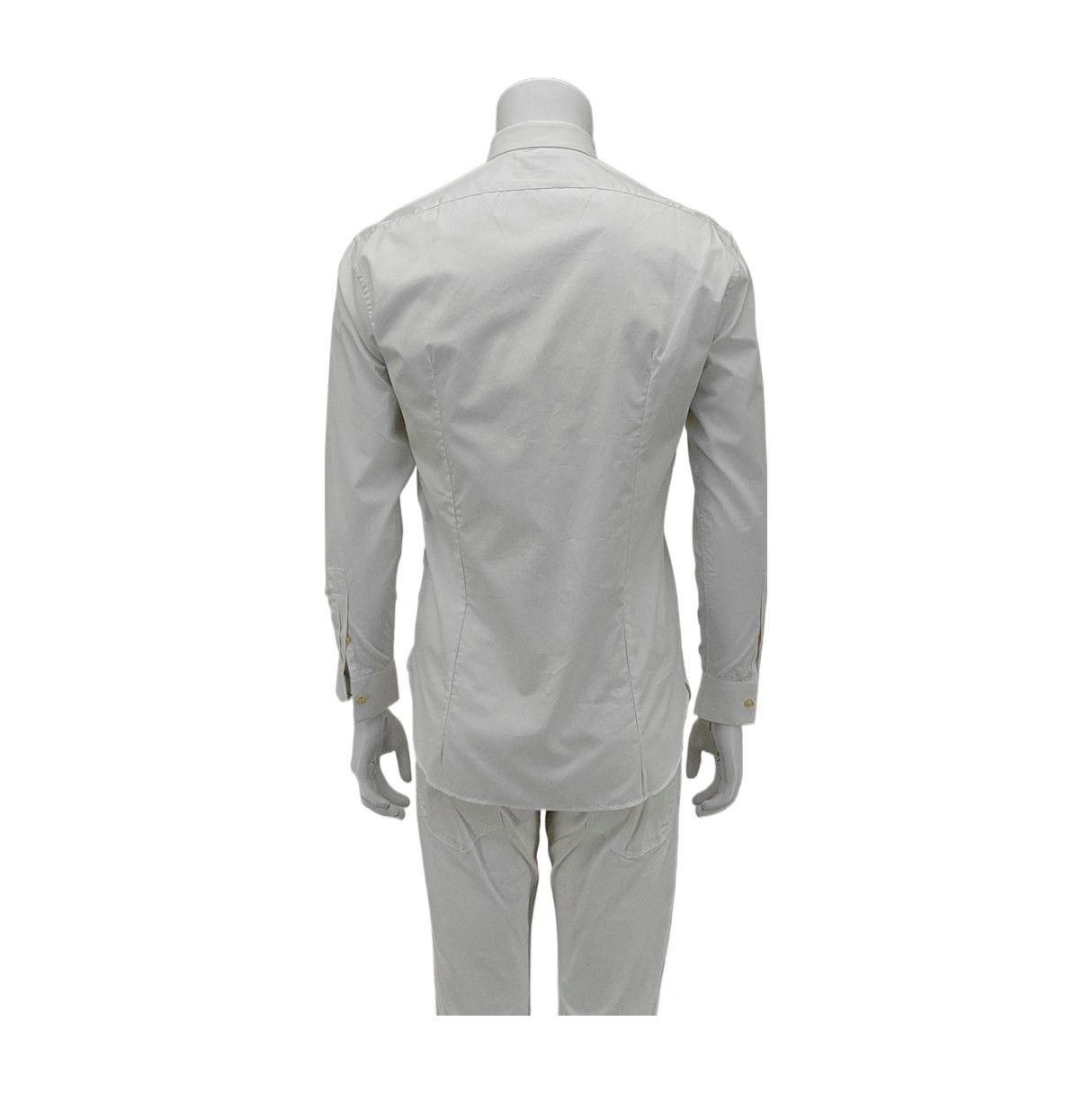 Saint Laurent Paris Saint Laurent White Cotton Long Sleeve Shirt 37 Size US S / EU 44-46 / 1 - 2 Thumbnail