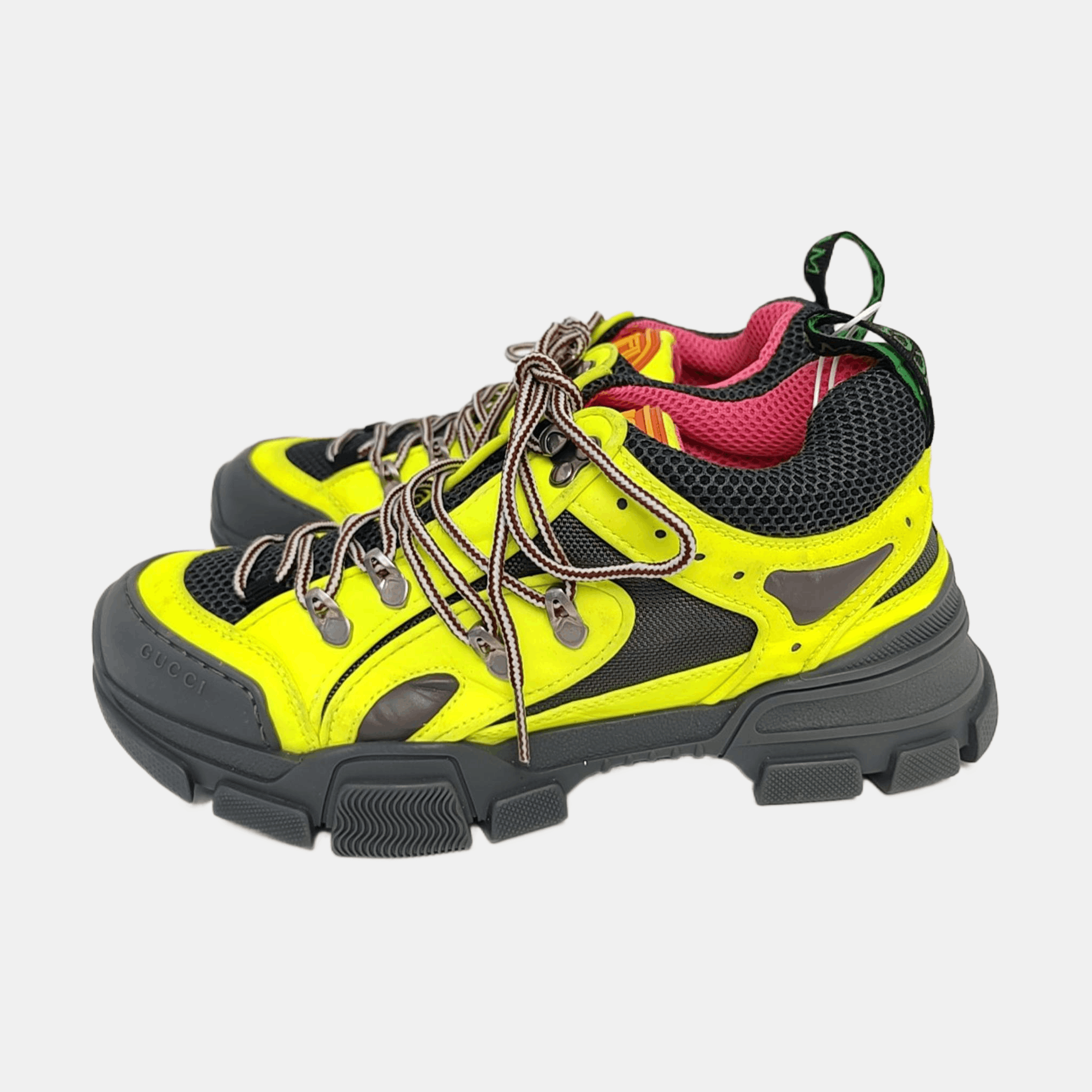 Gucci Gucci Yellow Leather Sneakers 39 Size US 6 / EU 39 - 6 Thumbnail
